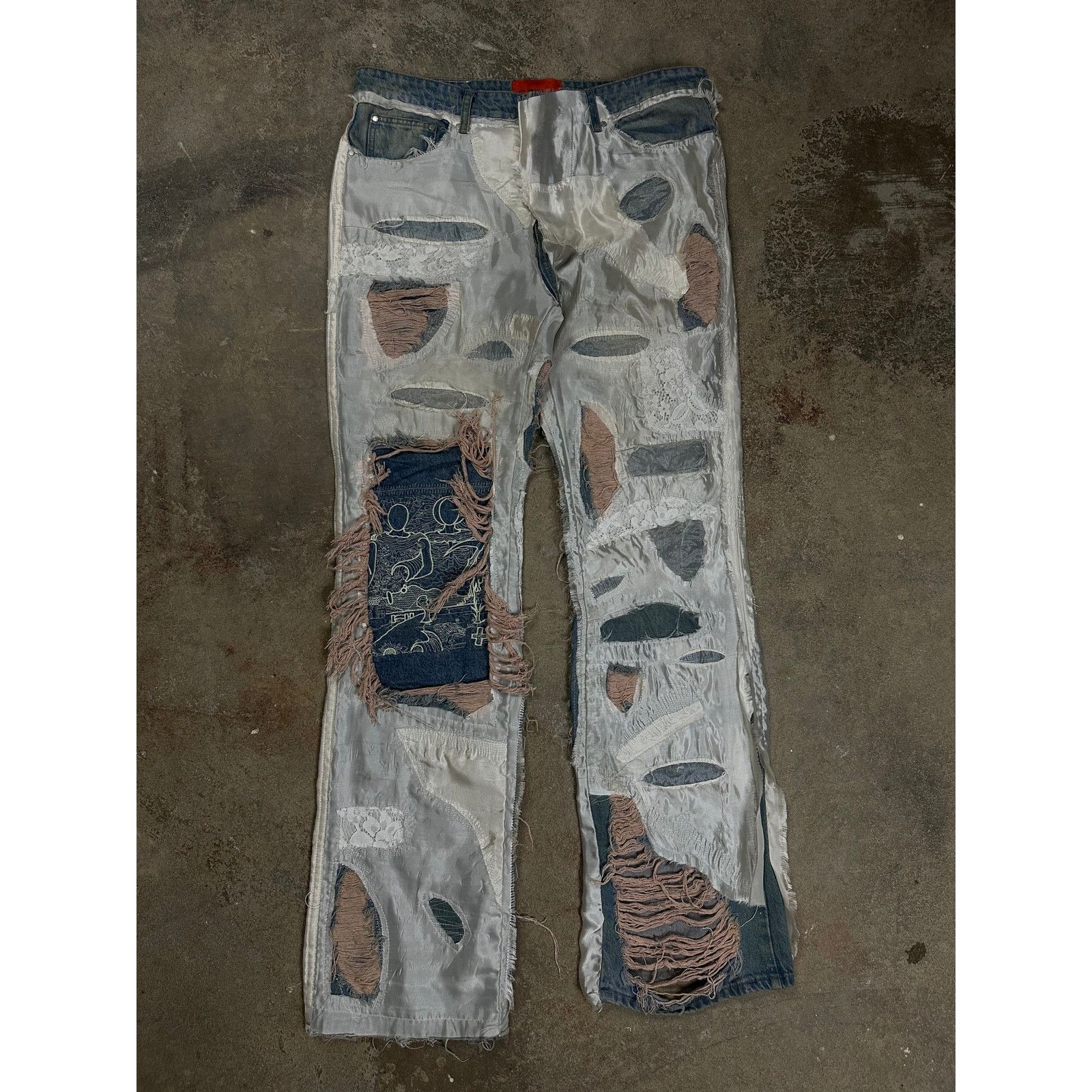 Who Decides War WDW Wedding Gown Jeans Size 36 Used Size US 36 / EU 52 - 1 Thumbnail