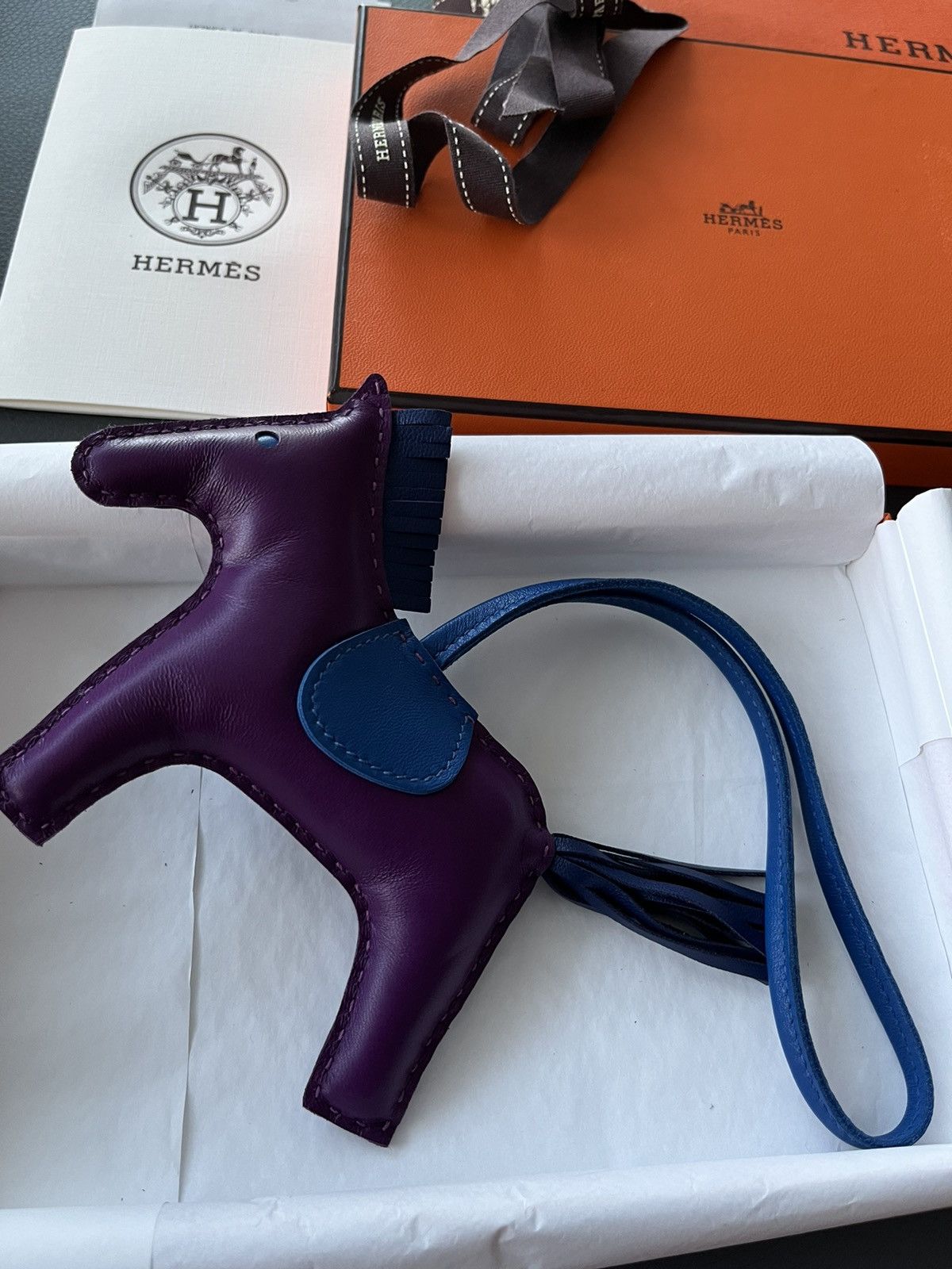 Hermes Rare Brand New Hermes Rodeo MM Leather Horse Charm Size ONE SIZE - 3 Thumbnail