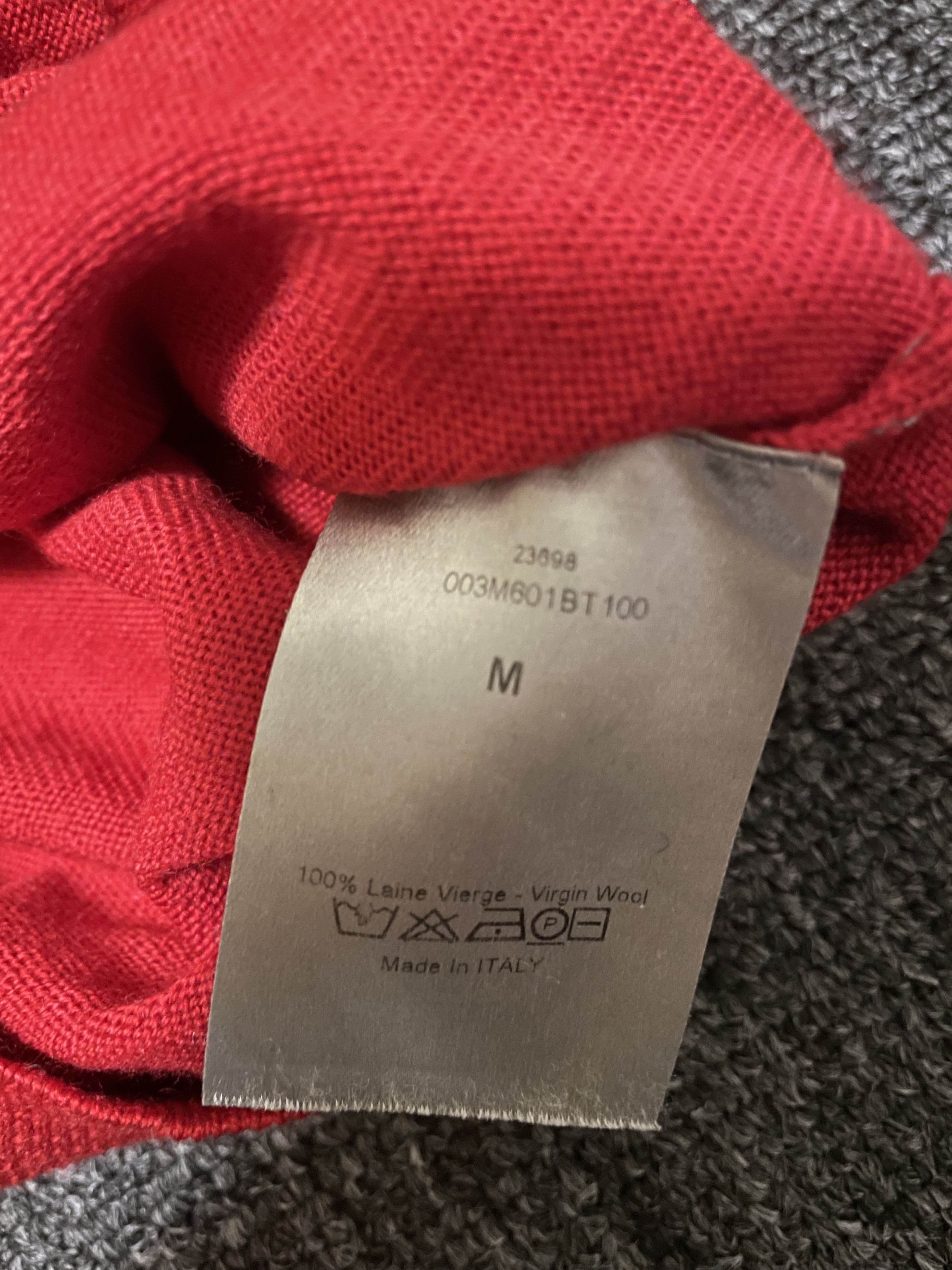 Dior DIOR red wool sweater, size M Size US M / EU 48-50 / 2 - 3 Thumbnail