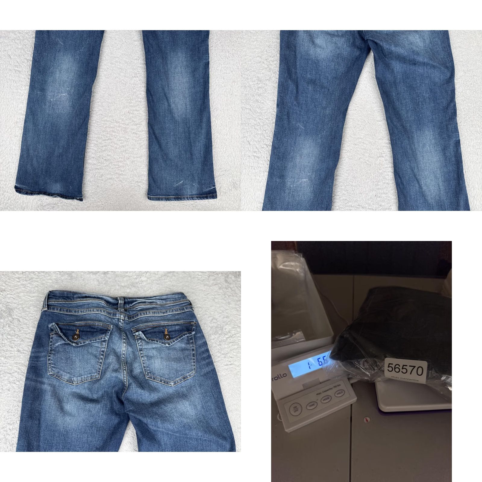 H&M H&M Jeans Womens 10 Bootcut Blue Medium Wash 5-Pocket Stretch Regular Rise 30x32 Mid 90s Theme Mens Womens Girls Size 32" / US 10 / IT 46 - 10 Thumbnail