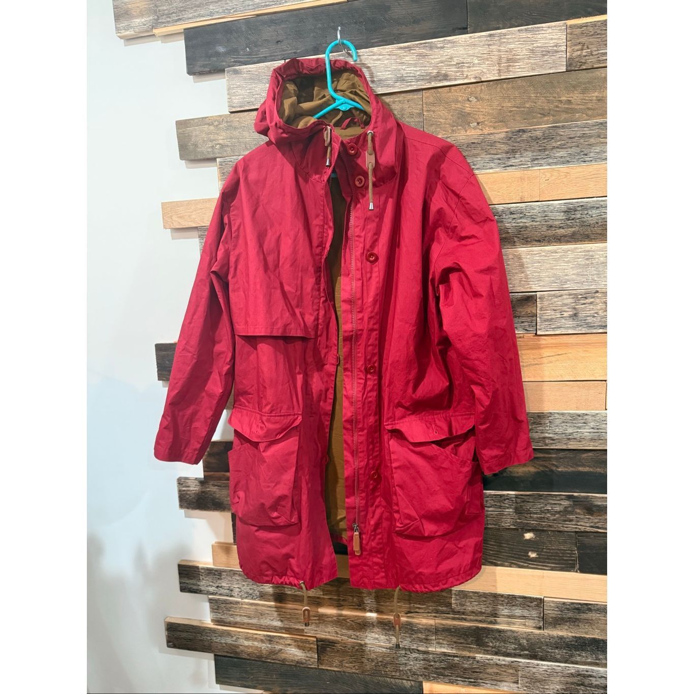 Guru Gudrun Sjoden red coat jacket zip pockets boho lagenlook siz Size M / US 6-8 / IT 42-44 - 1 Thumbnail