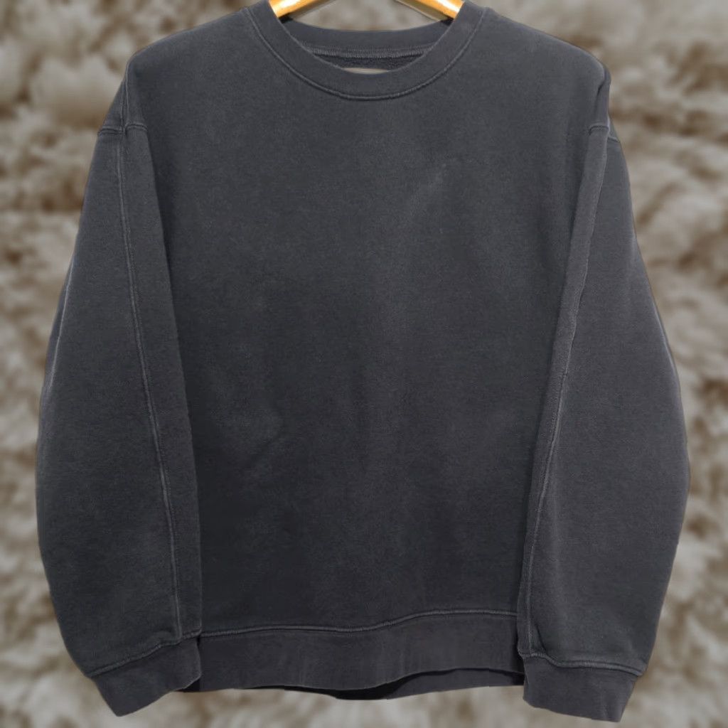 VINTAGE Parachute Sweatshirt Parachute Classic Crewneck Blue XL Men USA 100% Organic Cotton Fleece Pullover Crew Neck Long Sleeve Size L*