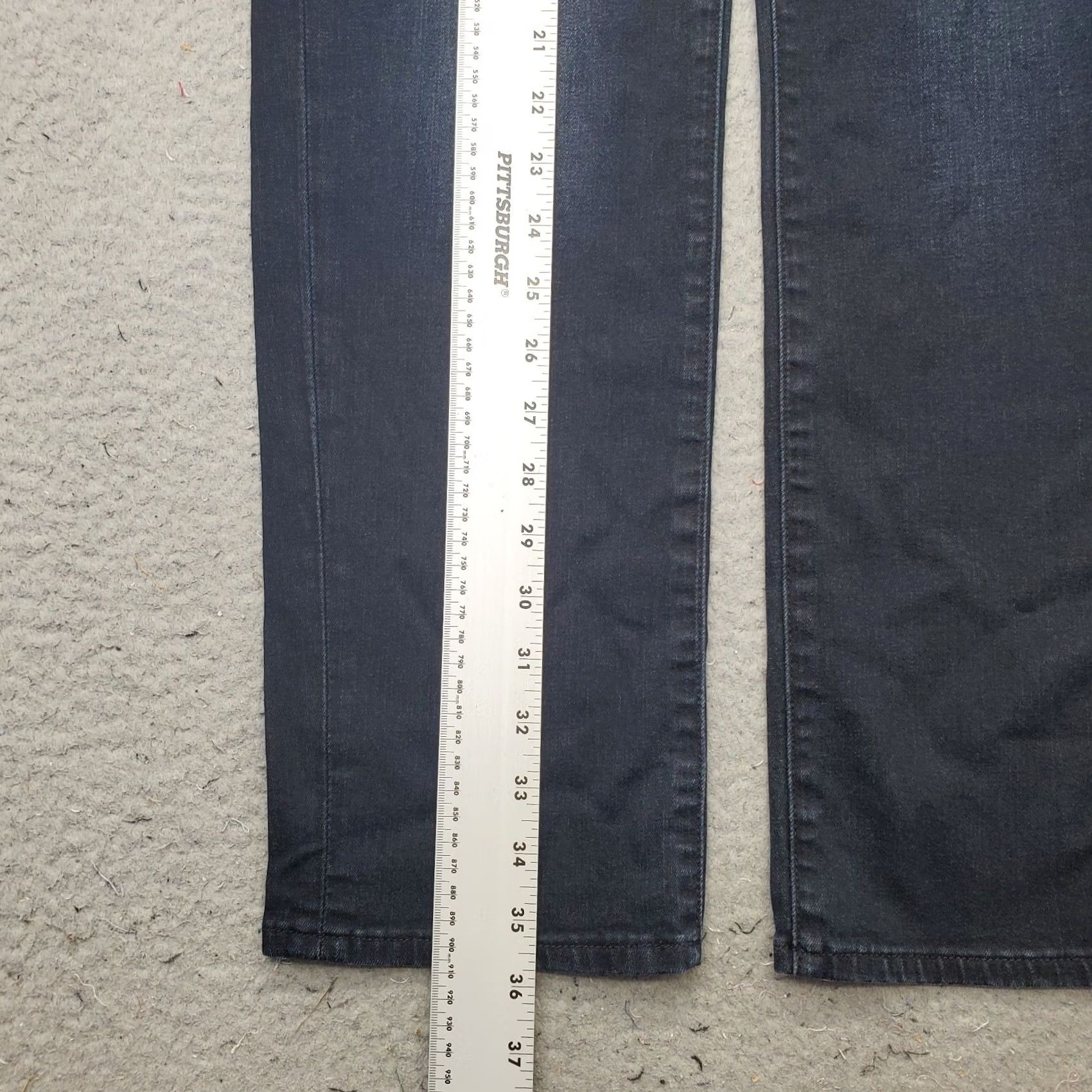 Lucky Brand Lucky Brand Brooke Crop Jeans Womens Size 6 Blue Denim Dark Wash Straight Leg Jeans Size 28" / US 6 / IT 42 - 3 Thumbnail