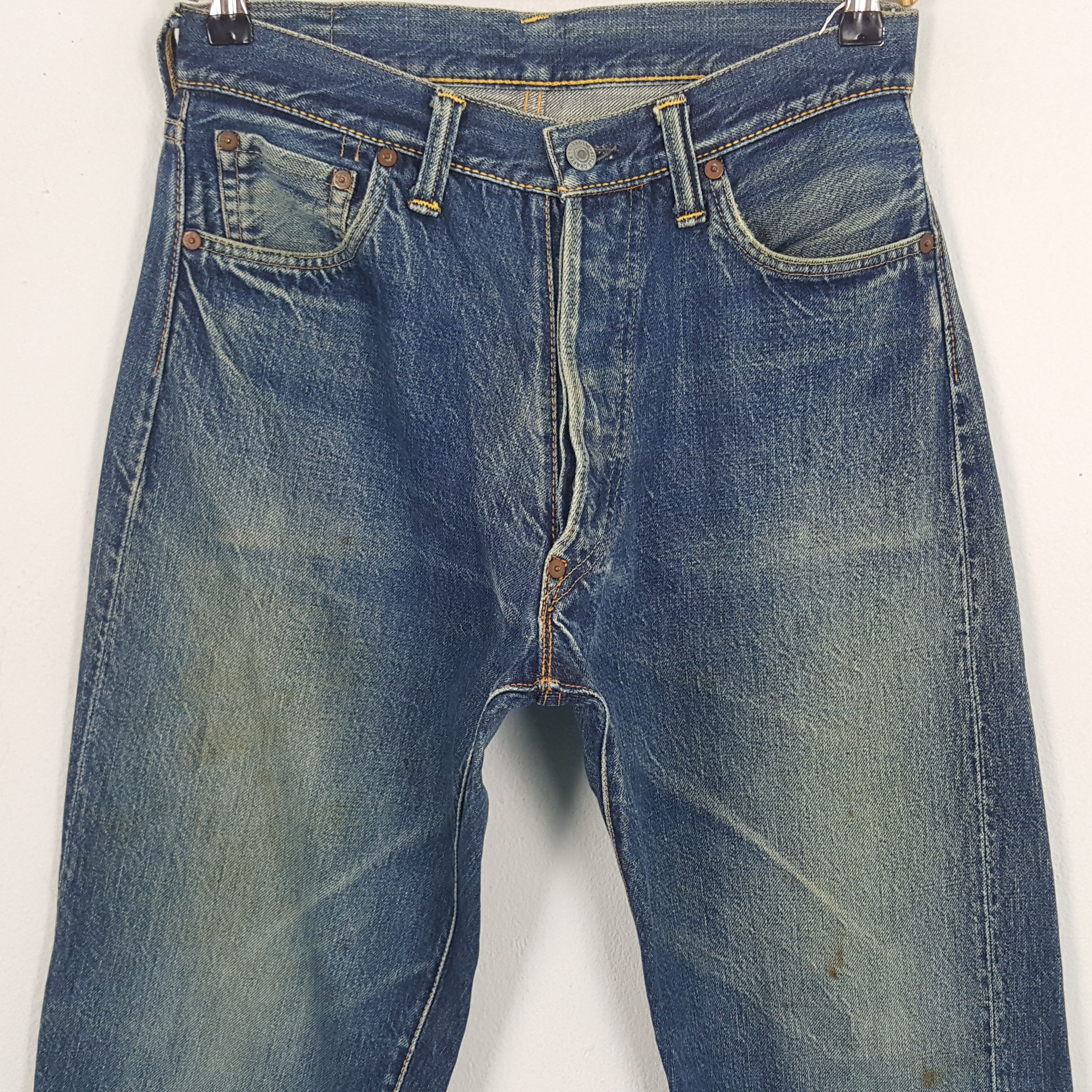 Evisu × Vintage Vintage Evisu Japan Custom Daicock Art Denim Jeans Size US 28 / EU 44 - 5 Thumbnail