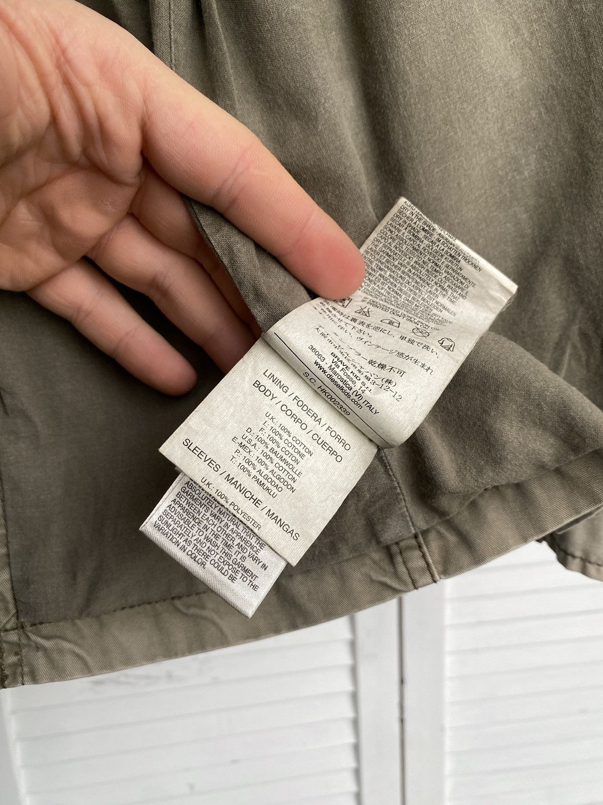 Diesel × Vintage Vintage Diesel Workwear Blazer Jacket Faded Khaki Military Size US S / EU 44-46 / 1 - 17 Thumbnail