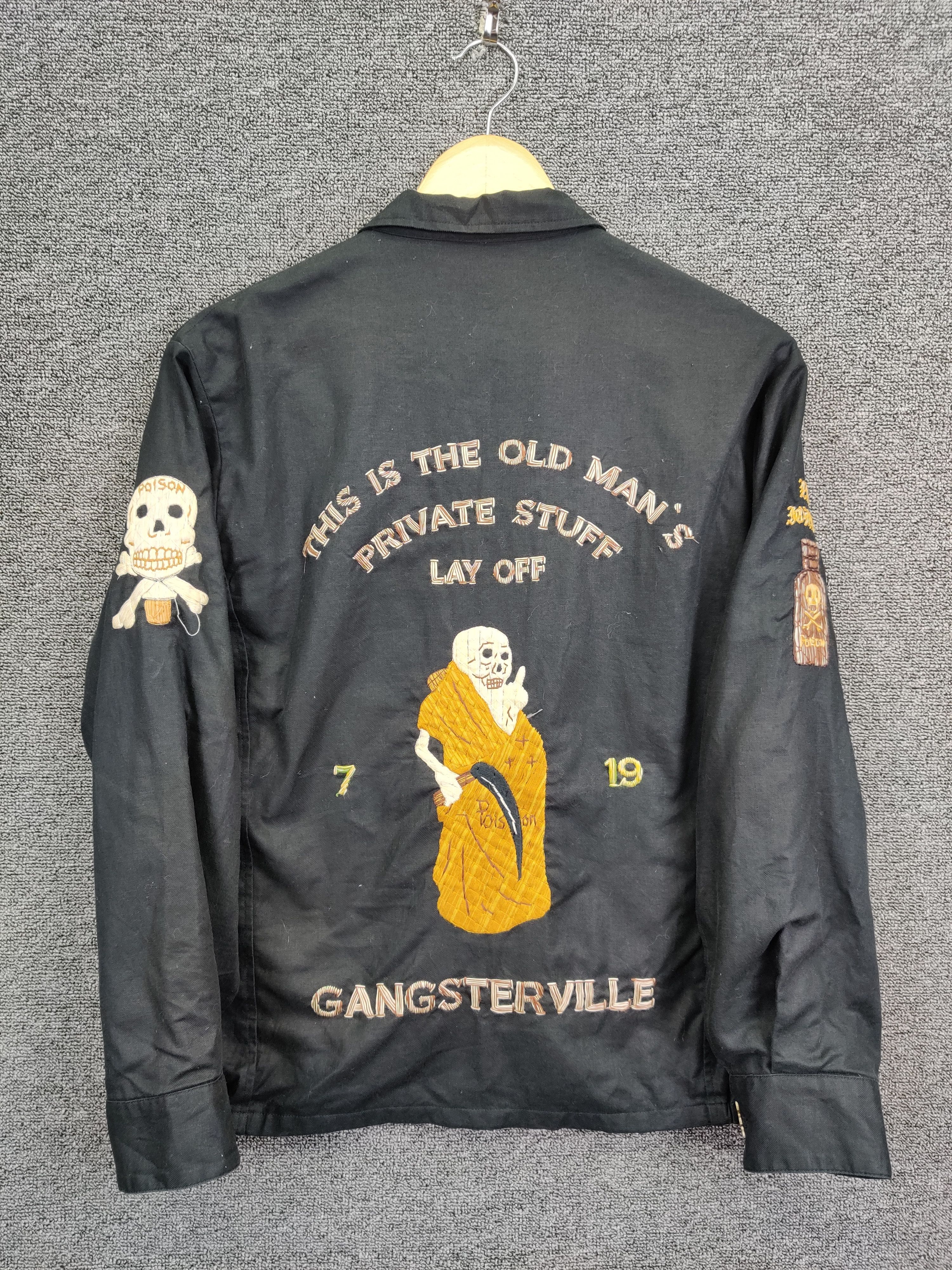 Vintage Vintage Gang Steruille Gangsterville Embroidery Skull Jacket Size US M / EU 48-50 / 2 - 8 Thumbnail