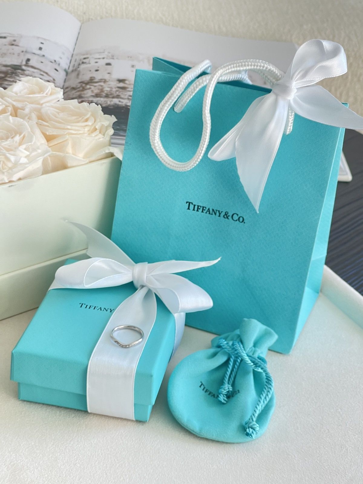 Tiffany & Co. Tiffany & Co. Elsa Peretti Ring Dia Platinum NEW $2,400 Size ONE SIZE - 1 Thumbnail