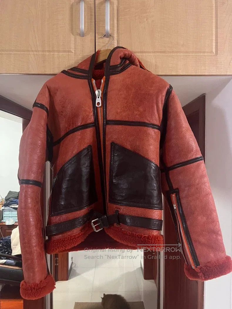 Nigel Cabourn Shearling Leather Jacket.