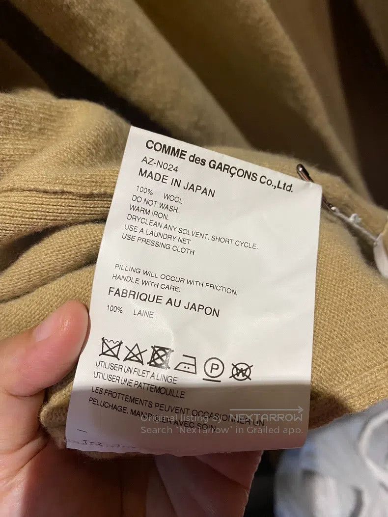 Comme des Garcons Comme Des Garcons 100% Pure Wool Cardigan Size US M / EU 48-50 / 2 - 8 Thumbnail