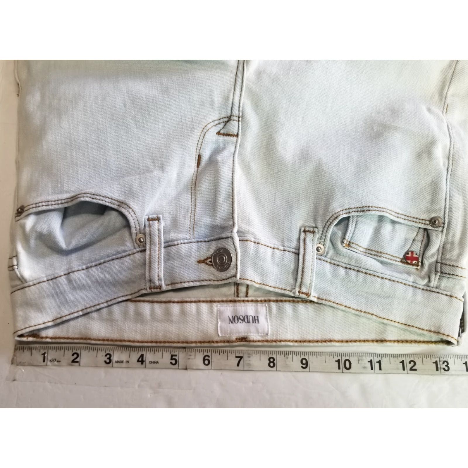 Hudson Hudson Krista Super Skinny Ankle Low Rise Denim Jeans Blue Women’s 26Size Regular Stretch Pockets Zipper Button 5-Pocket Logo Festival Jeans Womens Size 26" / US 2 / IT 38 - 3 Thumbnail