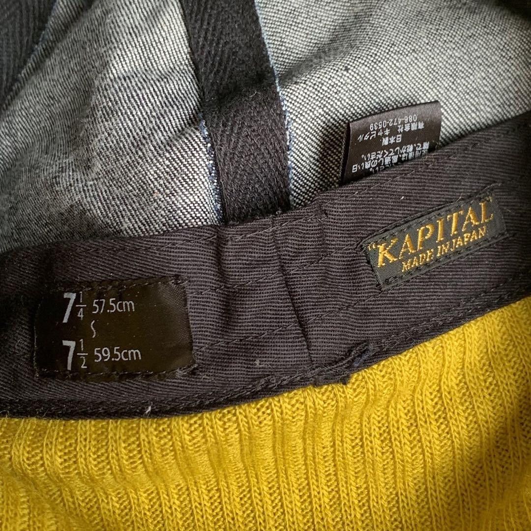 Kapital kapital smile design denim cap Size ONE SIZE - 5 Thumbnail