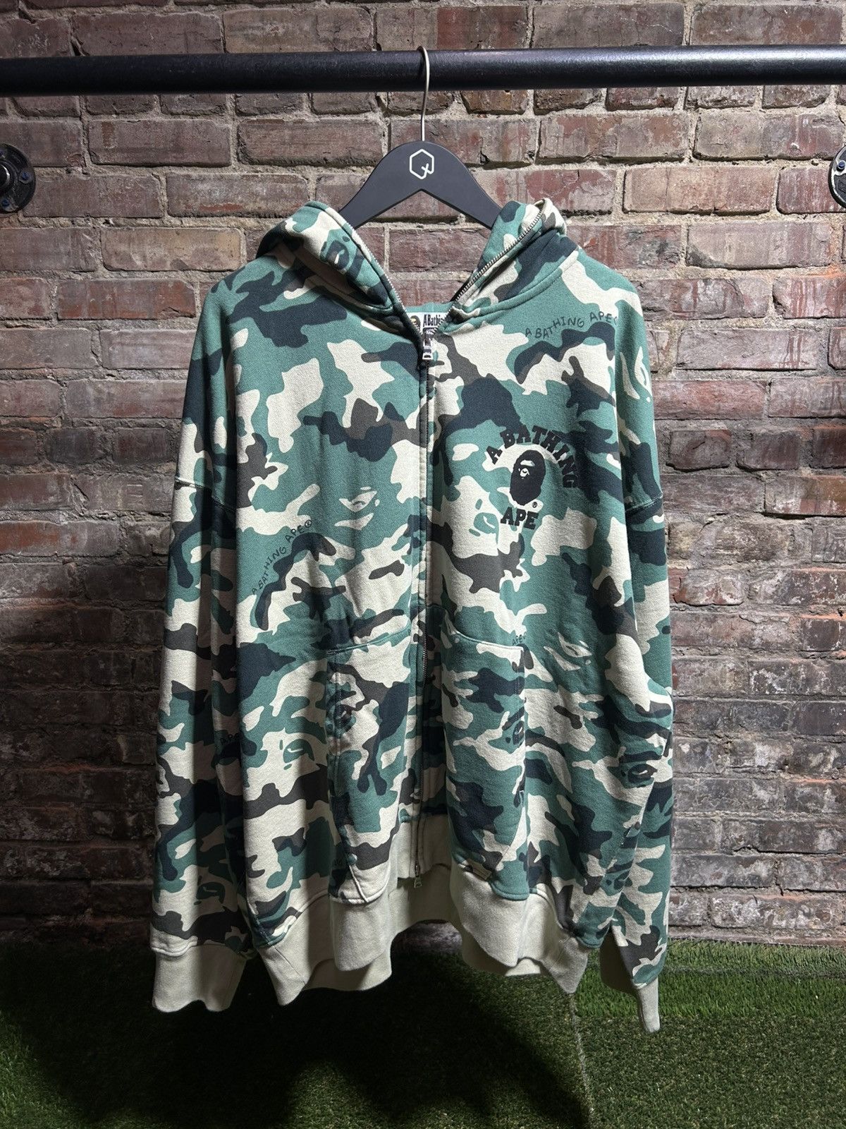 Bape BAPE Woodland Camo Full Zip-Up Size US XXL / EU 58 / 5 - 1 Thumbnail
