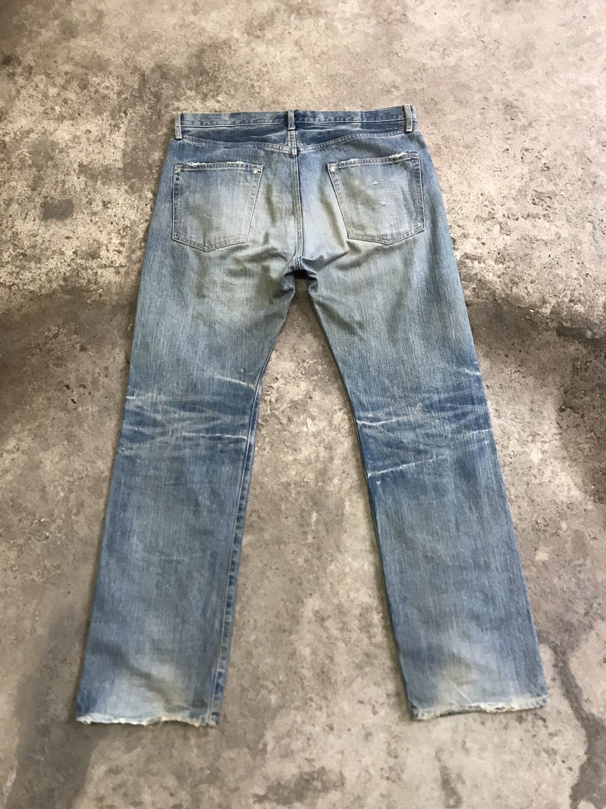 Japanese Brand ⚡️Vintage Domingo Spell Bound Distressed Denim Size US 36 / EU 52 - 11 Thumbnail