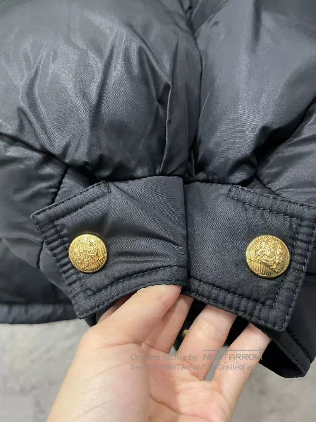 Celine black embroidered logo down jacket. Size S / US 4 / IT 40 - 6 Thumbnail