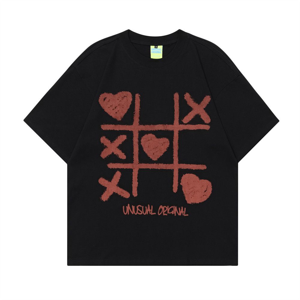Japanese Brand × Vintage Men's loose street fashion casual cotton heart print T-shirt Size US M / EU 48-50 / 2 - 1 Thumbnail