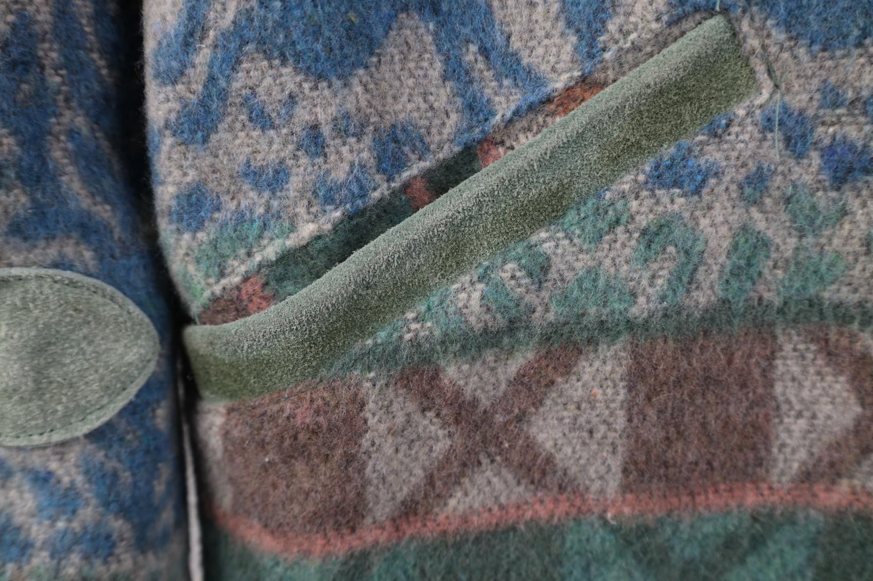 Vintage Vintage 90s Streetwear Button Southwestern Wool Suede Jacket Size XL / US 12-14 / IT 48-50 - 6 Thumbnail