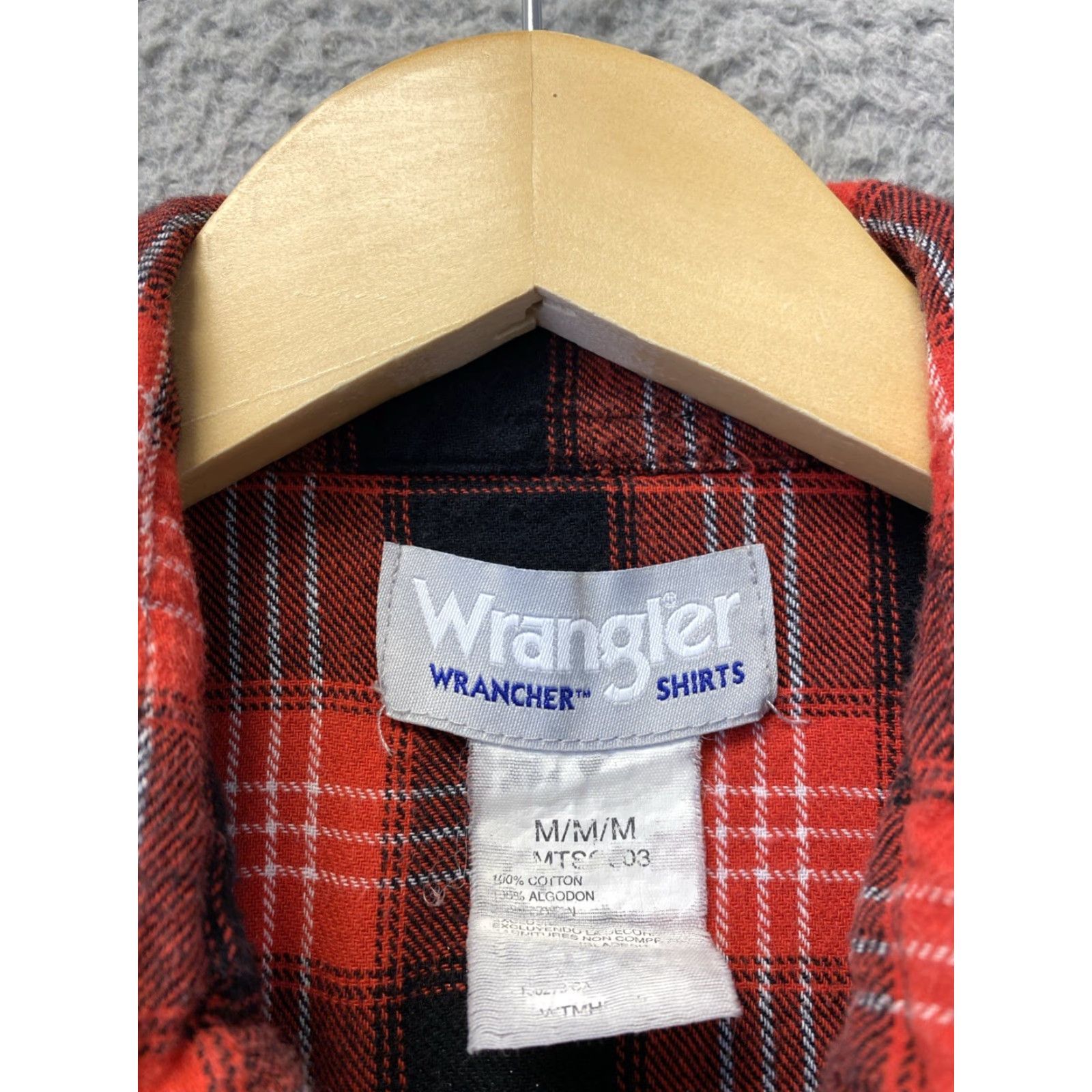 Wrangler VINTAGE Wrangler Womens Western Shirt M Long Sleeve Plaid Red Pearl Snap Rodeo Rockabilly Size M / US 6-8 / IT 42-44 - 4 Thumbnail