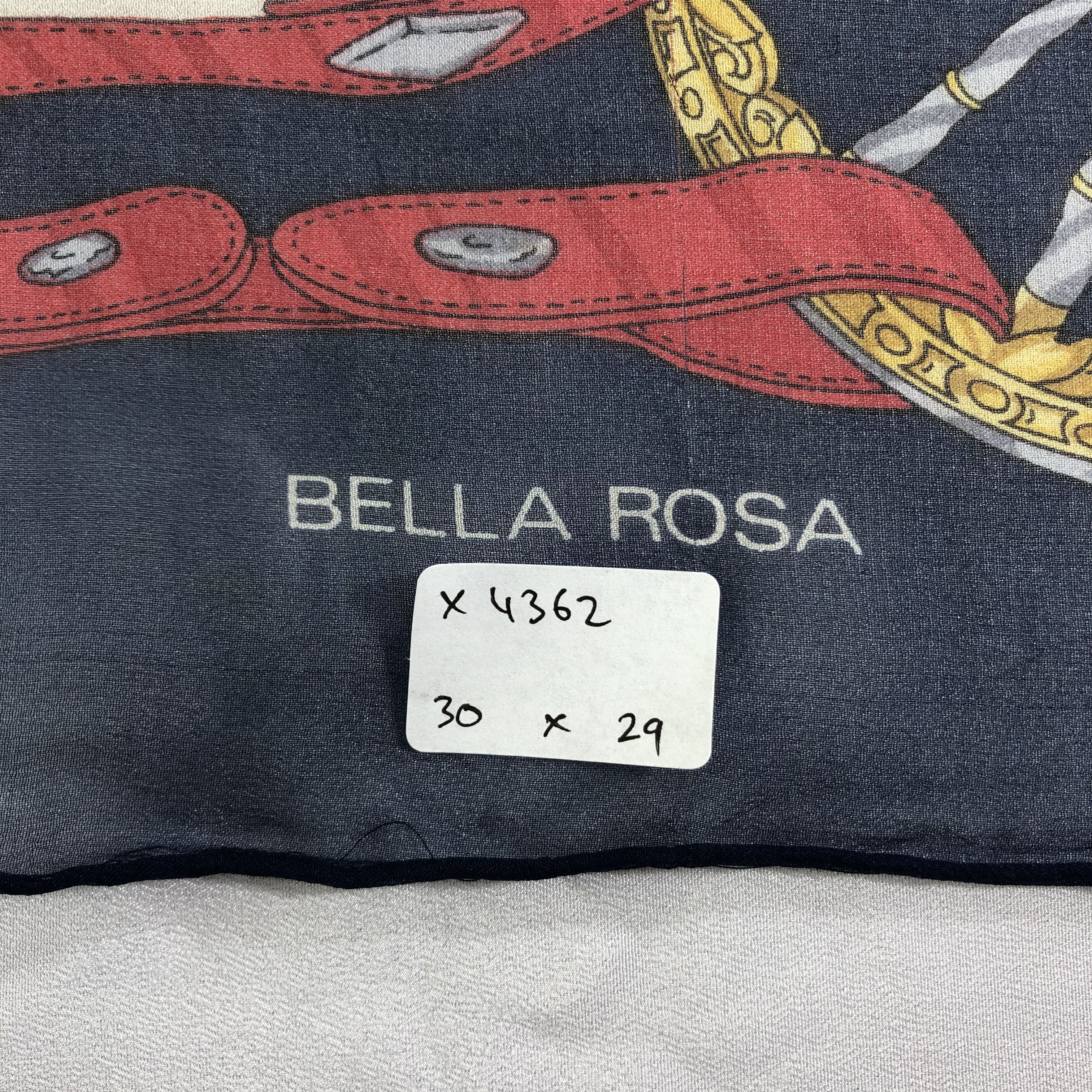 Vintage Vintage Bella Rosa Silk Scarf Size ONE SIZE - 8 Thumbnail