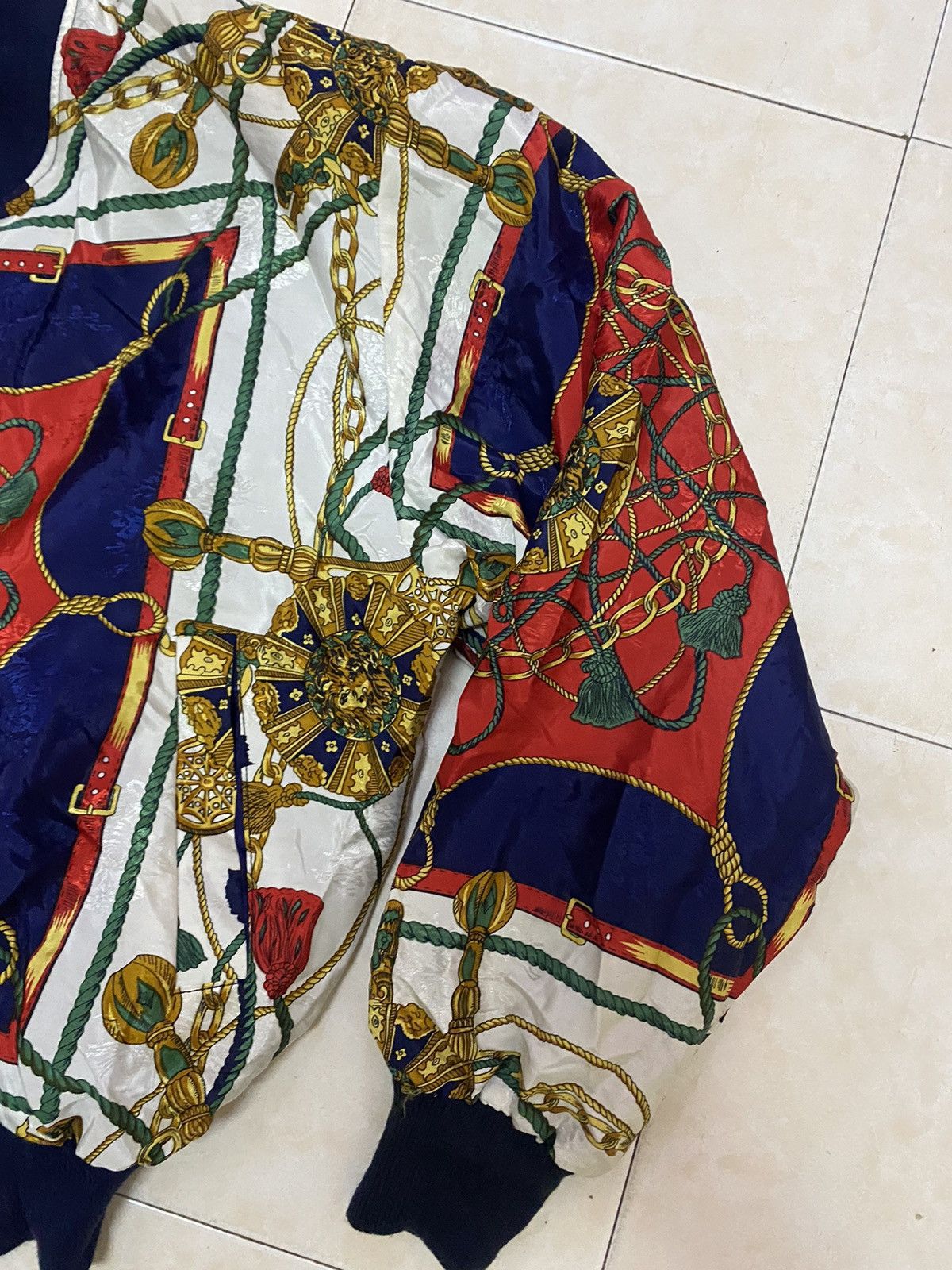 Vintage VINTAGE 80s SILKWORMS BOMBERS JACKETS CHAINS FULL PRINTS Size ONE SIZE - 4 Thumbnail