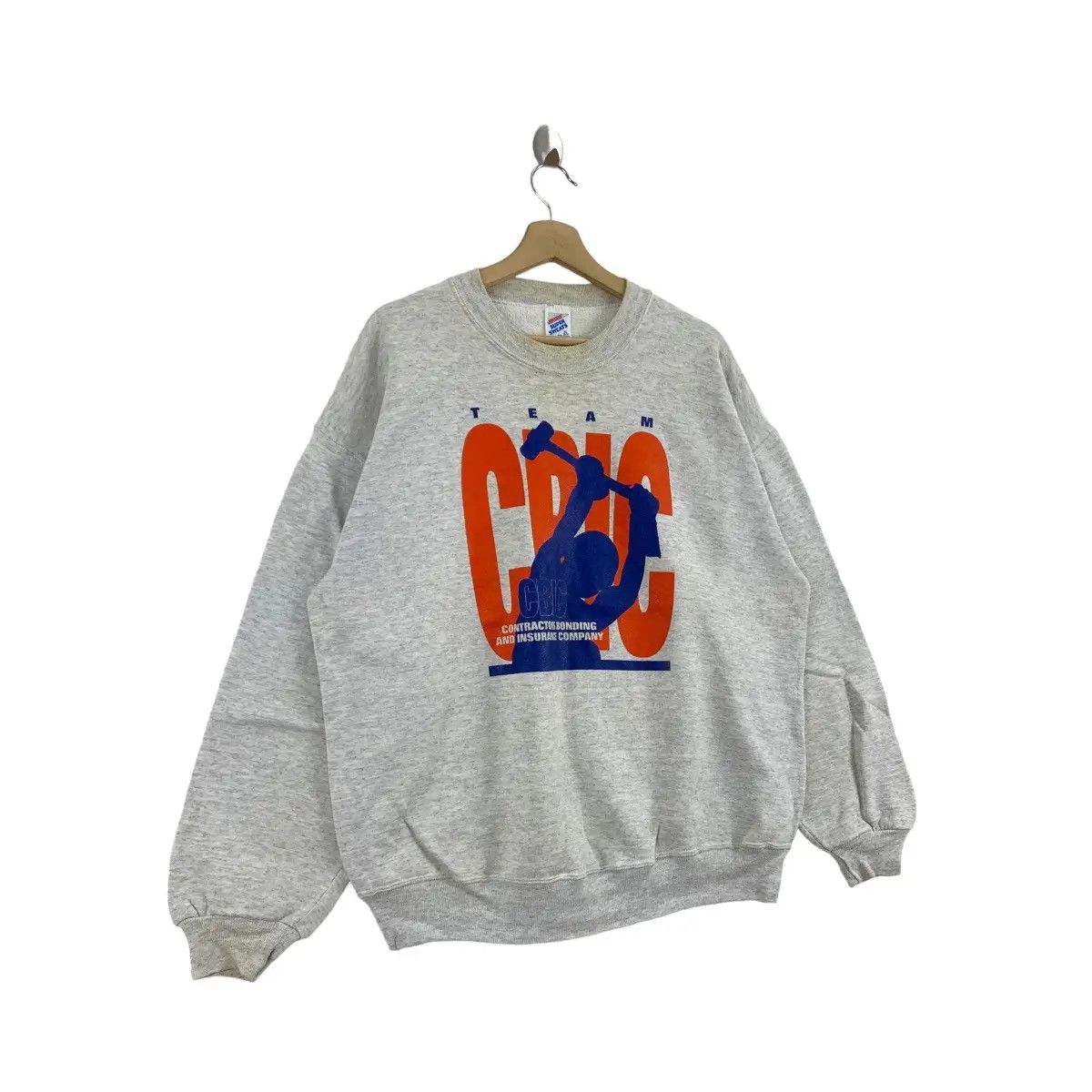 Vintage Vtg 90’ TEAM CBIC Contractor Bonding Insurance Sweatshirt Size XL / US 12-14 / IT 48-50 - 5 Thumbnail