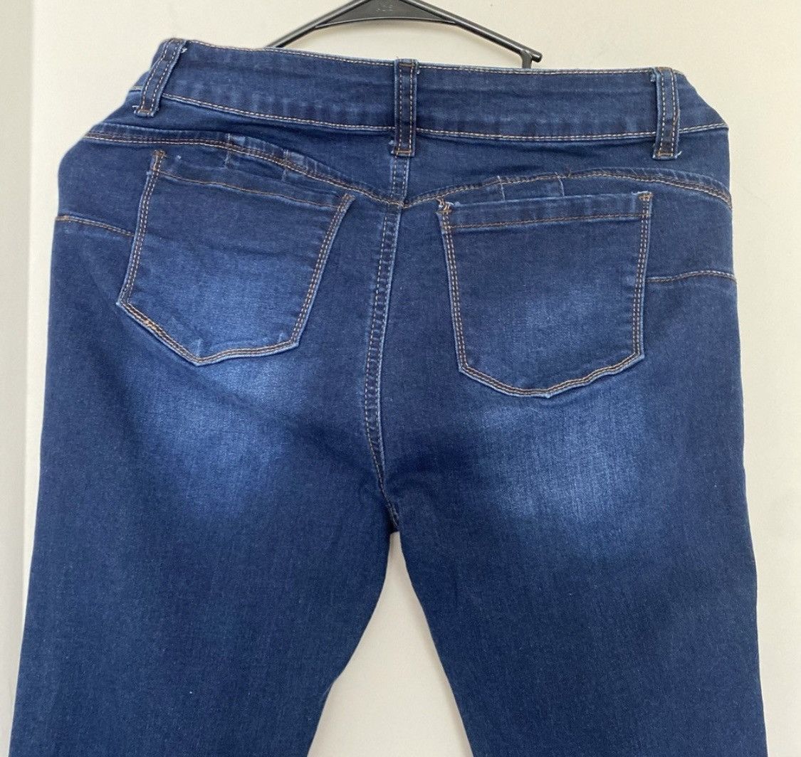 Other WAX JEANS BUTT I LOVE YOU DISTRESSED SKINNY STRETCH JEANS Size 27" / US 4 / IT 40 - 9 Thumbnail