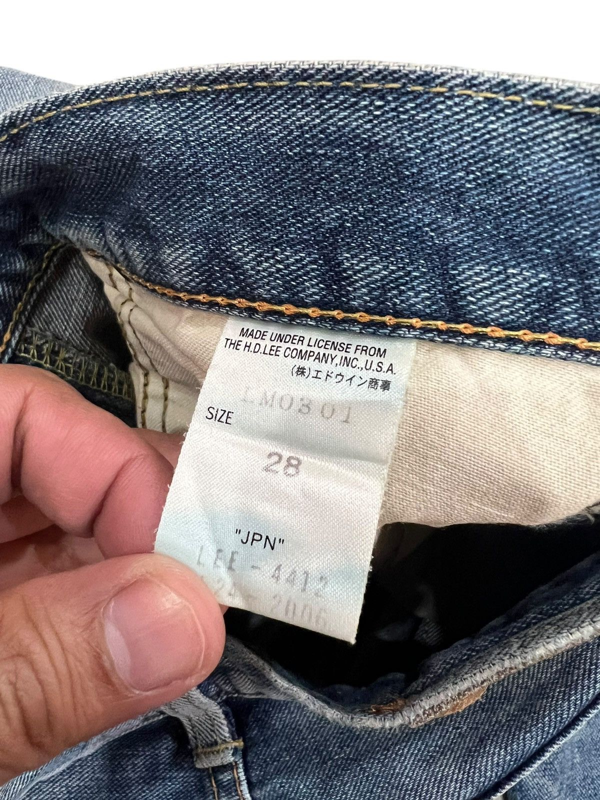 Lee Vintage Lee Union Made Sanforized Faded Denim Jean Size US 29 - 14 Thumbnail