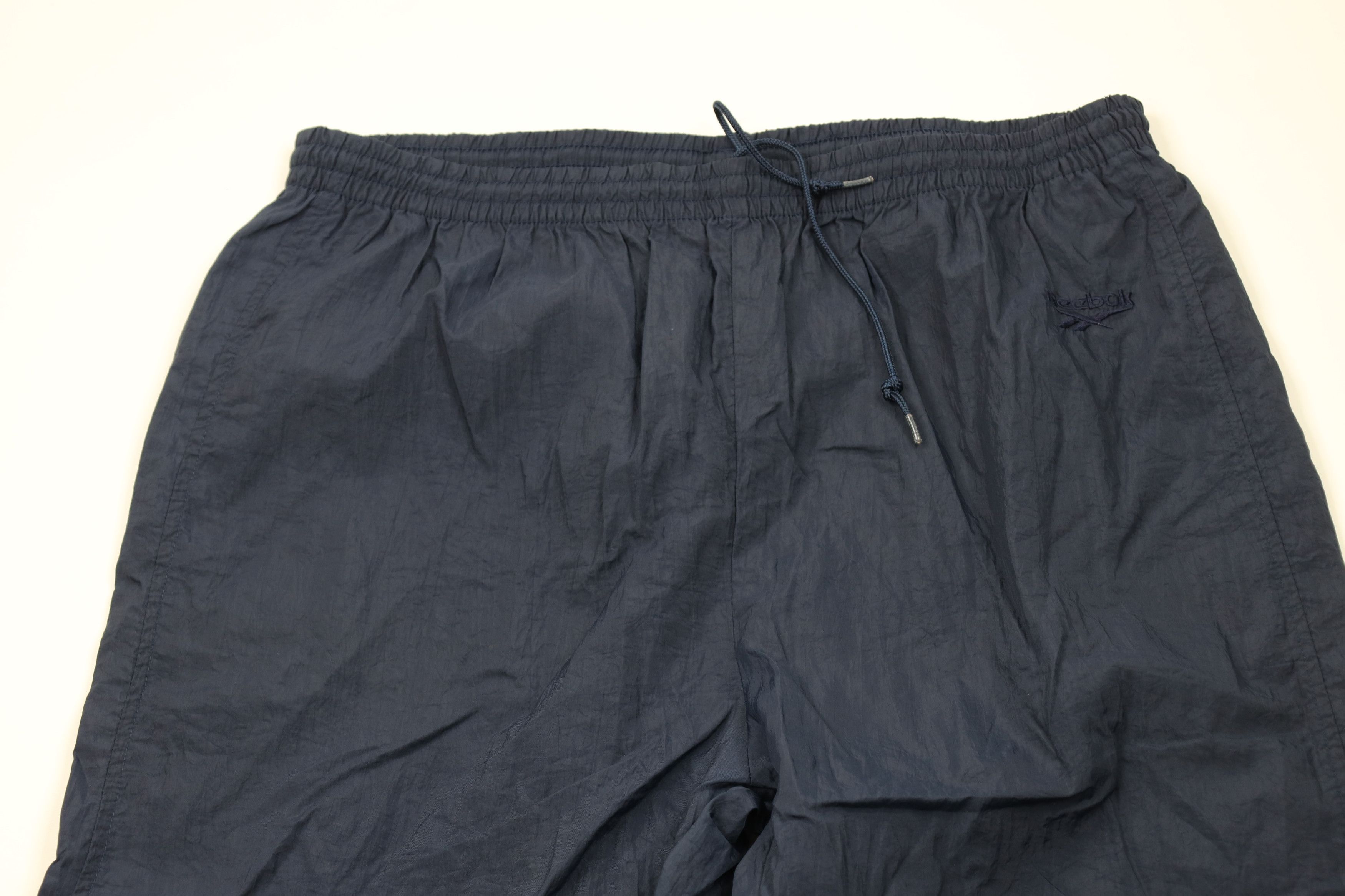 Reebok Vintage 90s Reebok Windbreaker Joggers Pants Blue Nylon Size US 38 / EU 54 - 2 Thumbnail