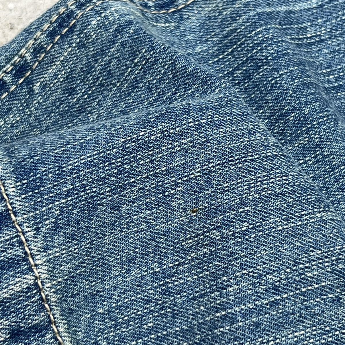 Japanese Brand “DOUBLE WAIST” JAPANESE DISTRESS SASHIKO INSPIRED DENIM Size US 34 / EU 50 - 6 Thumbnail