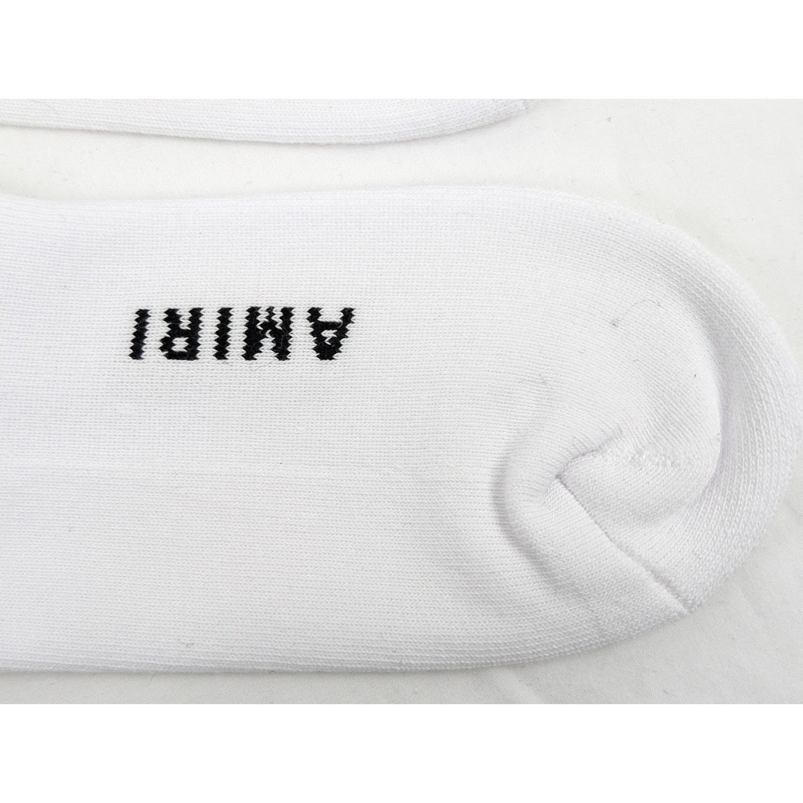 Amiri o1rshd1 Size: 45-46 / Stacked Bones Socks in White/Lime Size ONE SIZE - 5 Thumbnail