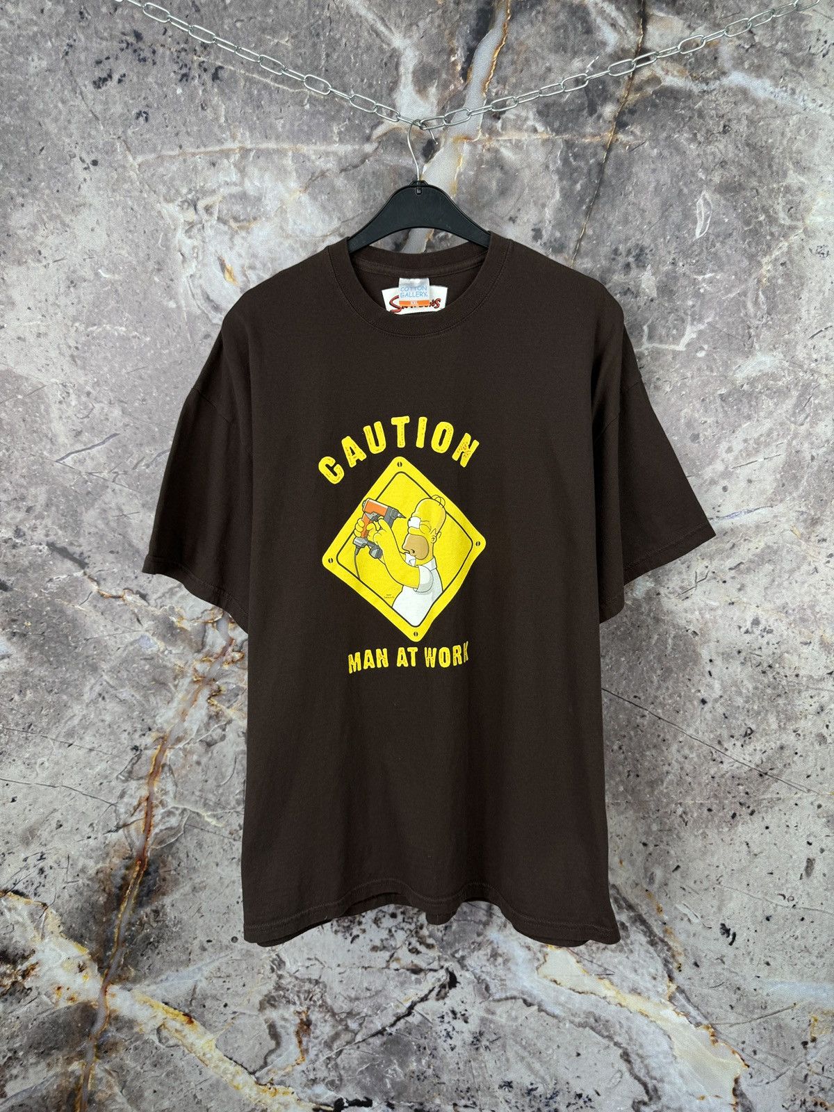 Liquid Blue × The Simpsons × Vintage Men’s The Simpsons T-Shirt Caution Man At Work Size XXL Size US XXL / EU 58 / 5 - 1 Thumbnail