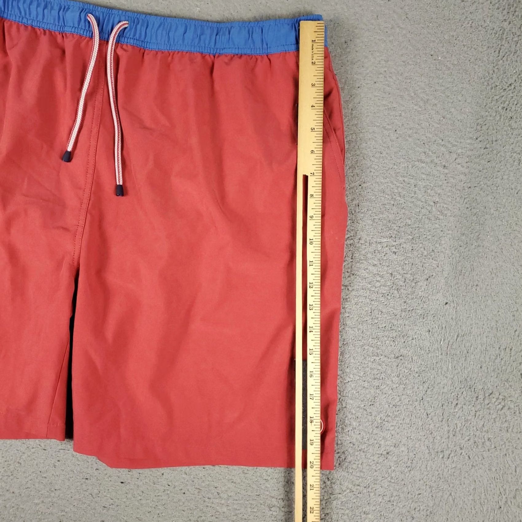 Peter Millar Peter Millar Mens Red Beach Board Swim Trunks 2XL Lace Tie Size US 39 - 5 Thumbnail