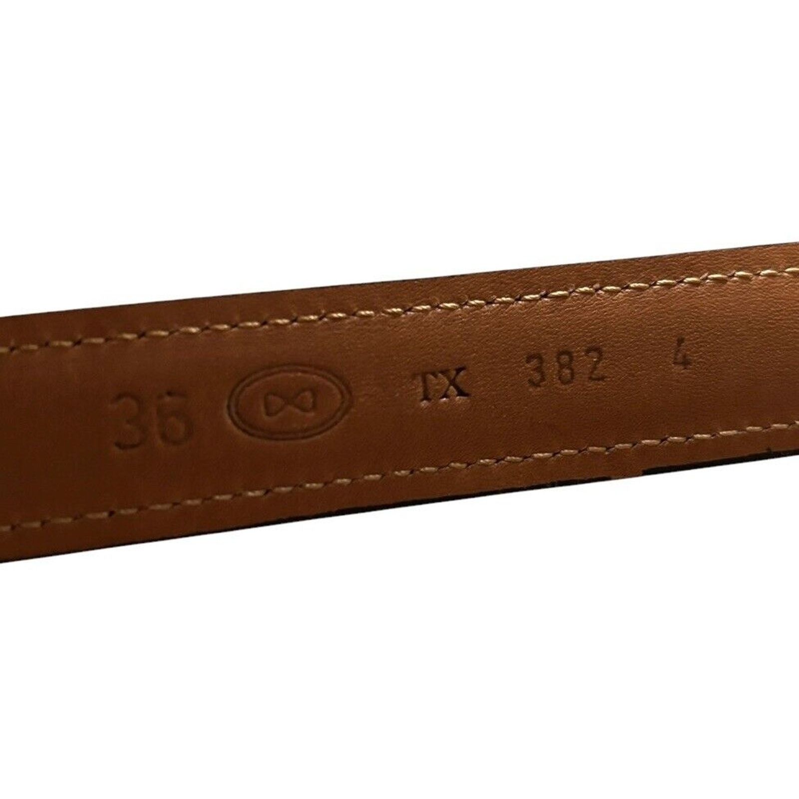 Neiman Marcus Neiman Marcus Brown Leather Handfinished Veal Sides Belt 36 Size 36 - 3 Thumbnail