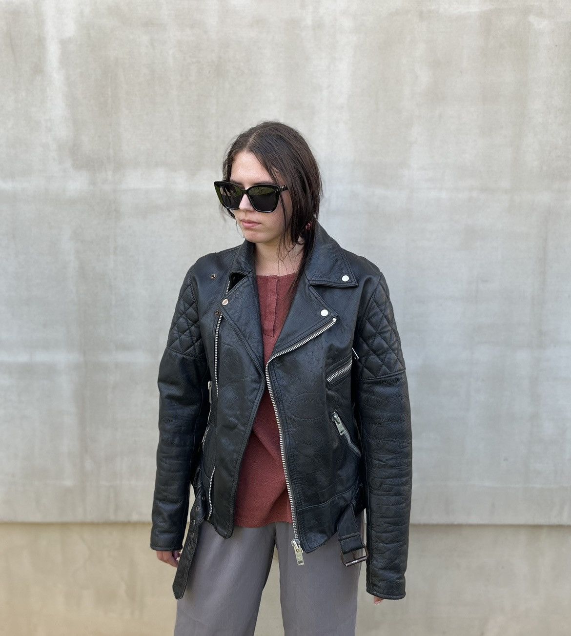 Belstaff Belstaff Women’s Leather Jacket Motorcycle Biker Vintage Size S / US 4 / IT 40 - 4 Thumbnail
