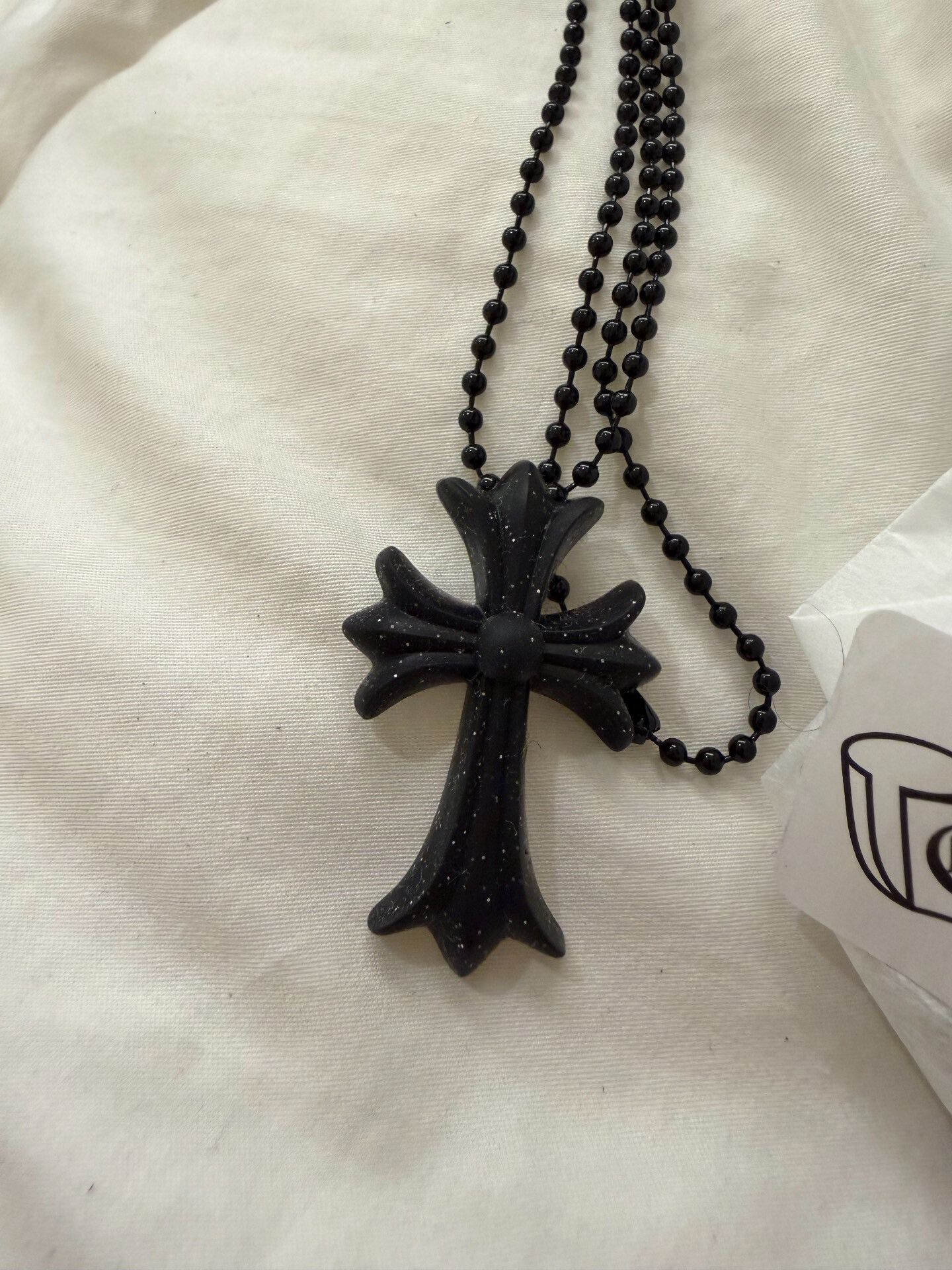 Chrome Hearts Chrome Hearts Shiny Black Resin Cross Size ONE SIZE - 1 Thumbnail