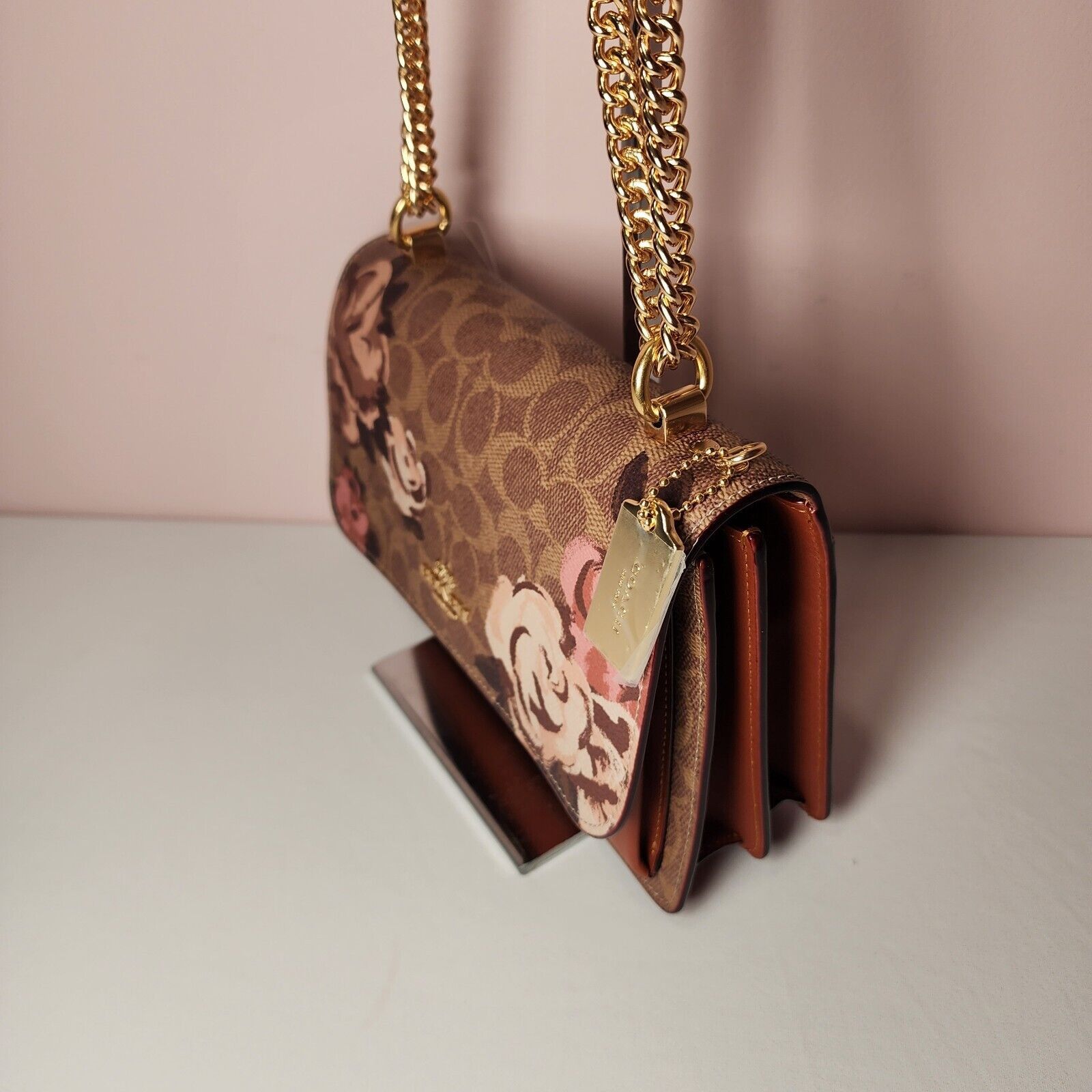 Coach NWT Coach CY814 Klare Crossbody Bag Signature Canvas Rose Size ONE SIZE - 4 Thumbnail