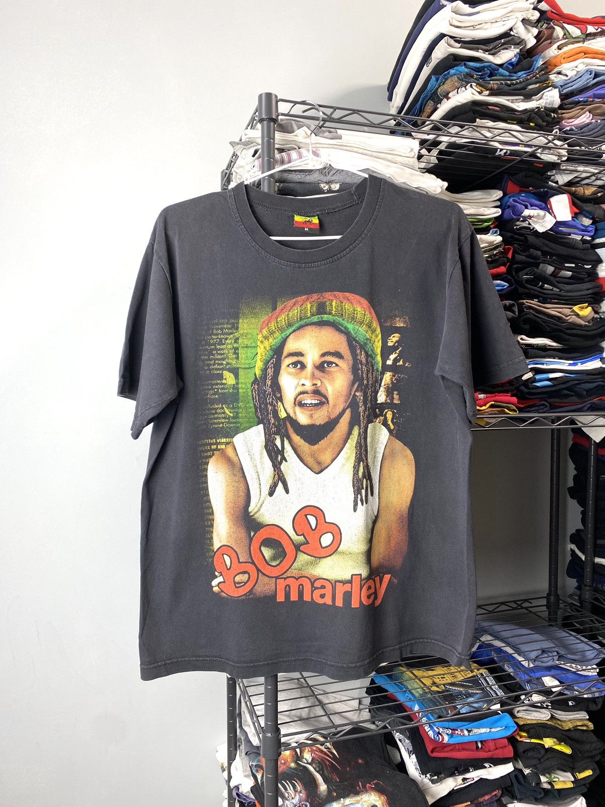 Bob Marley × Rap Tees × Vintage Rare! Vintage 1990