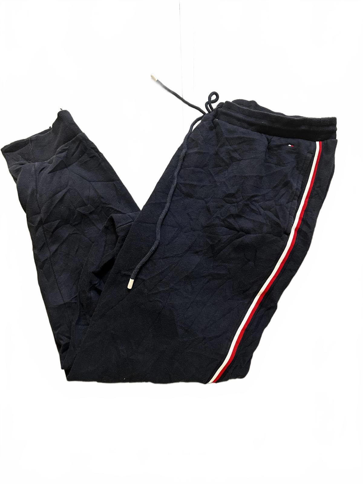 Tommy Hilfiger Tommy Hilfiger Navy Joggers with Red Stripes Size US 34 / EU 50 - 2 Thumbnail