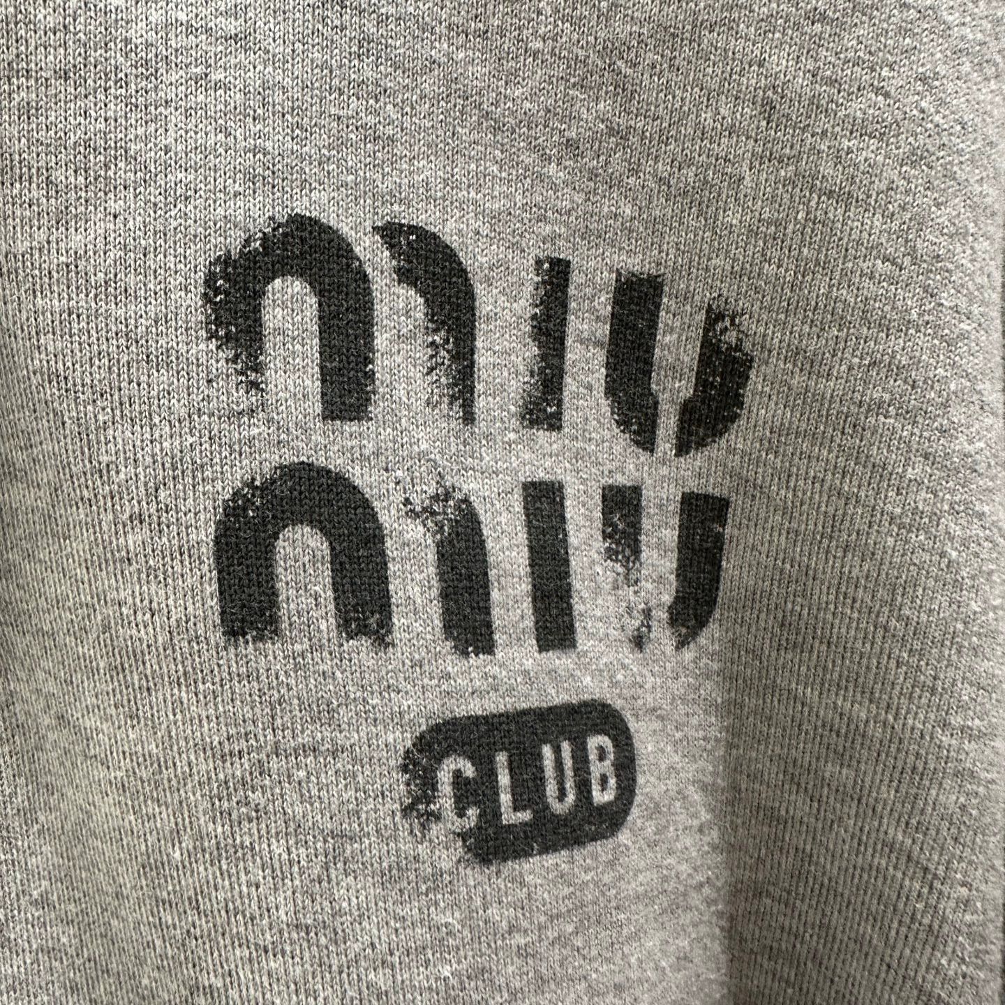 Miu Miu Miu Miu women's 24SS LS Logo Polo Sweatshirt XS Cotton Size XS / US 0-2 / IT 36-38 - 6 Thumbnail