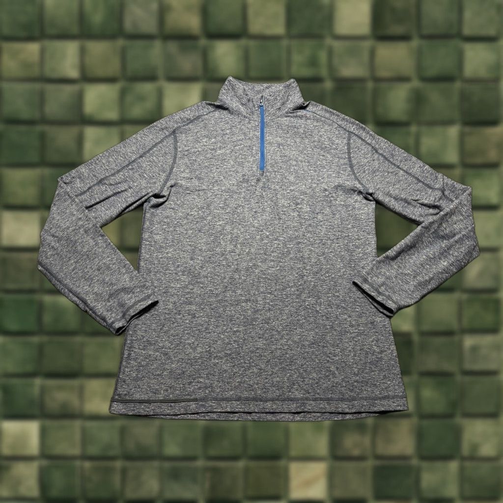 Lululemon Lululemon 1/4 Zip Pullover Mens Small Blue Heather Running Thumb Straps in Cuff Size US S / EU 44-46 / 1 - 1 Thumbnail