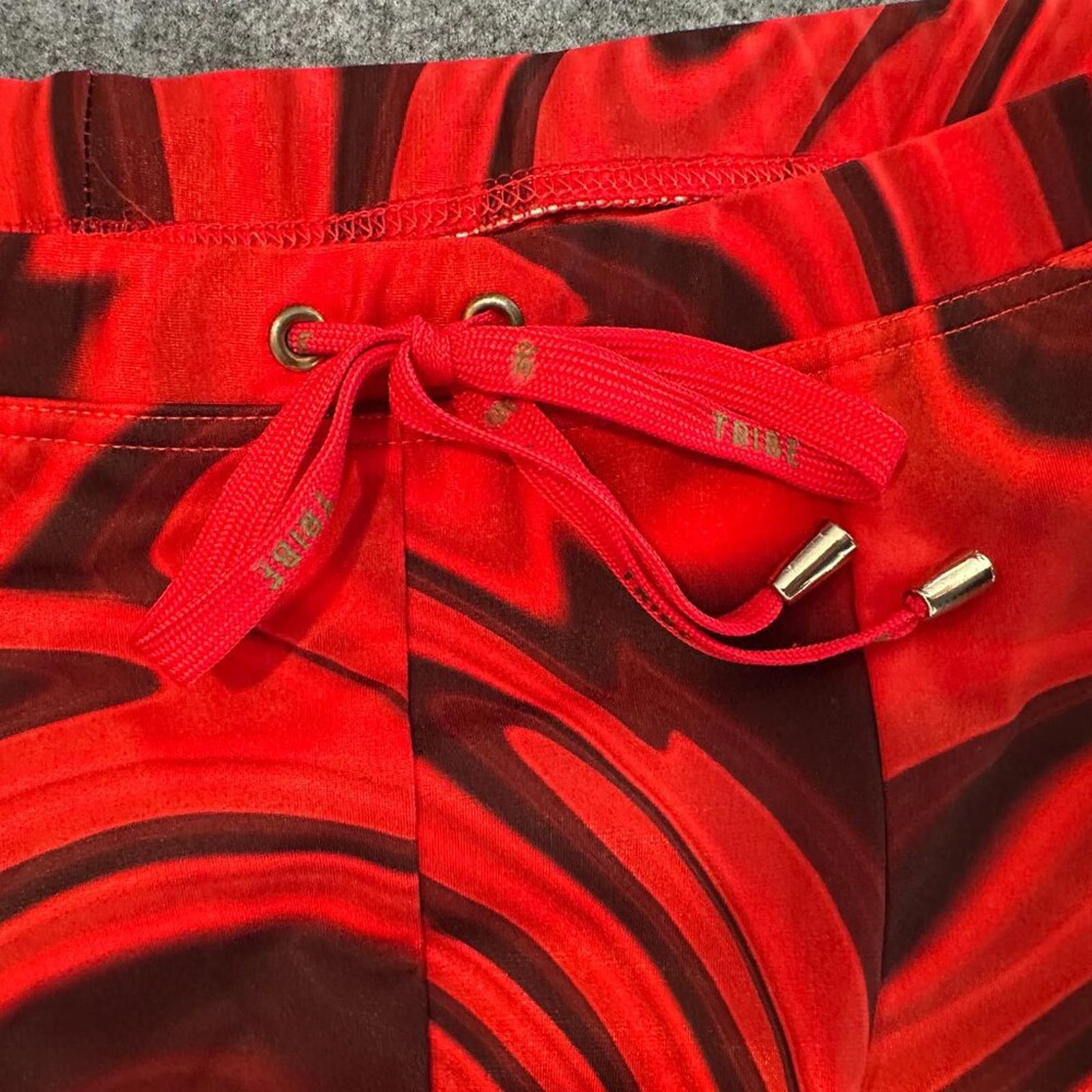 Tribal Streetwear Tribe Men’s Swim Shorts – Size 3XL – Red Swirl Print Size US 44 / EU 60 - 4 Thumbnail