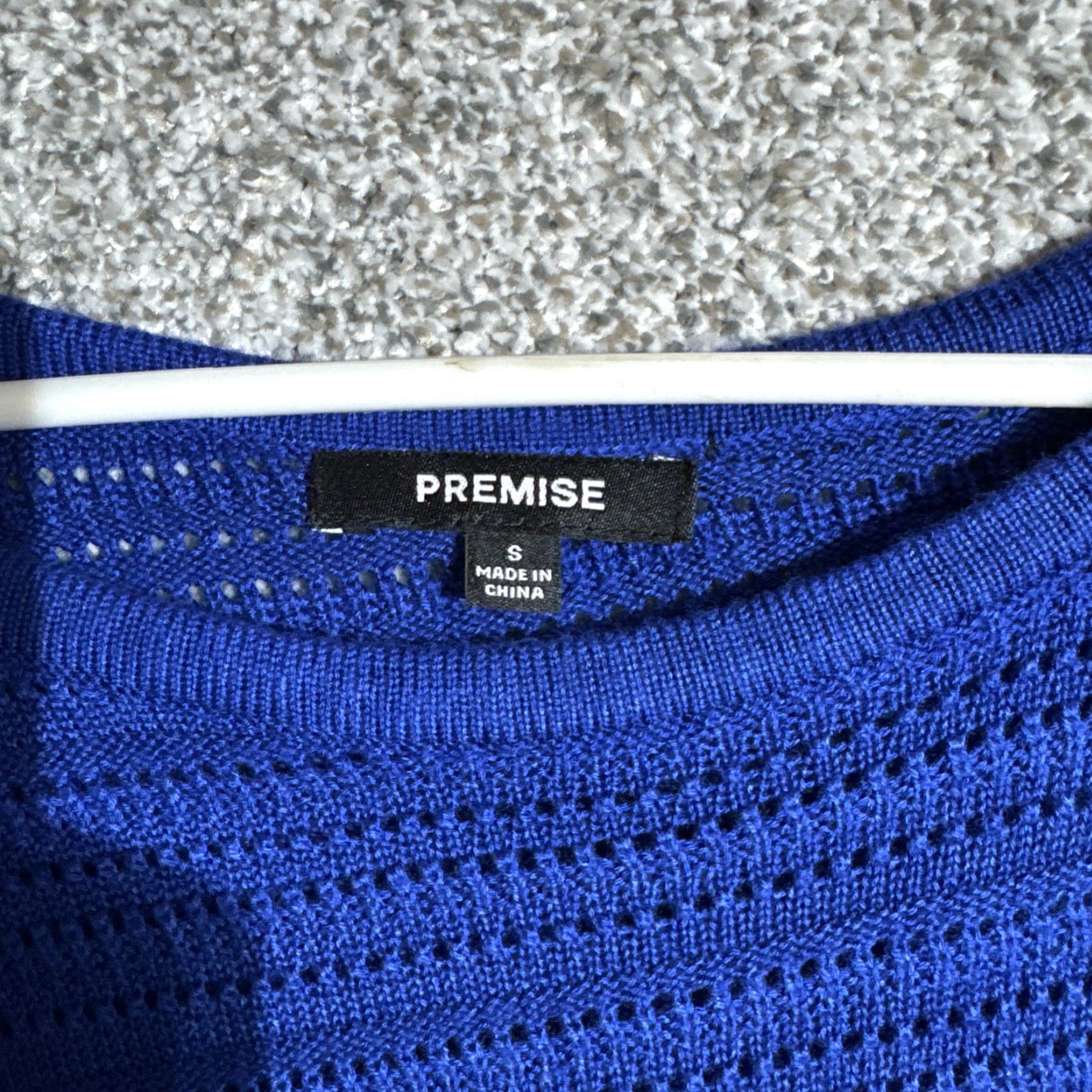 Vintage Premise Asymmetrical Knit Tunic Top Women S Tank Blue Cable Knit Modern Edgy Chic Mod 66% Acrylic 34% Rayon Casual Beach Bohemian 2010s Mens? Women Size S / US 4 / IT 40 - 5 Thumbnail