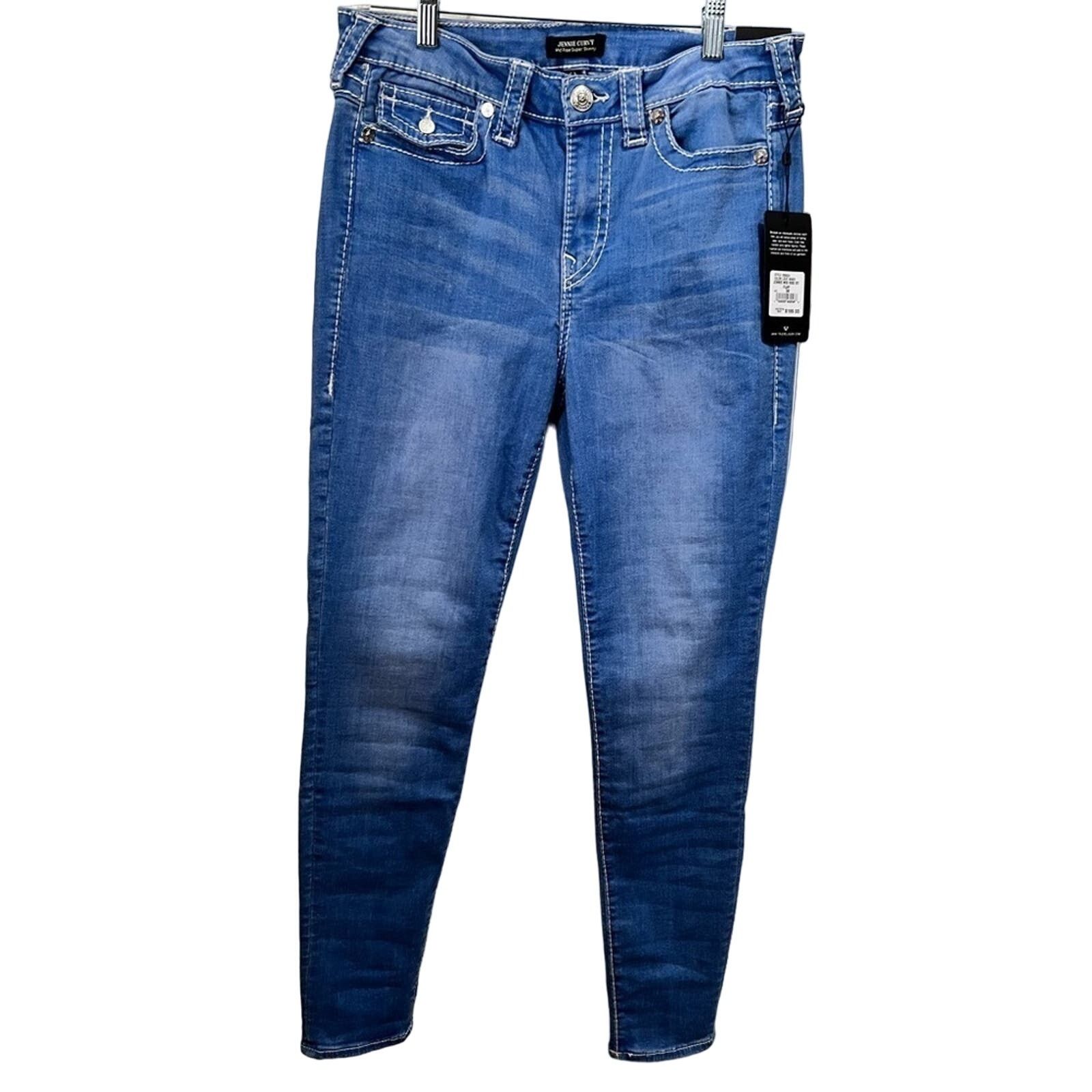 True Religion True Religion Jennie Mid Rise Curvy Skinny Jean Sz 30 NWT Size 30" / US 8 / IT 44 - 1 Thumbnail