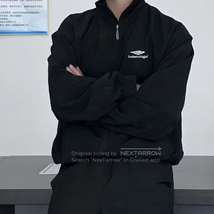 Balenciaga Balenciaga 3B Embroidered Logo Windbreaker Jacket Size US XXS / EU 40 - 6 Thumbnail