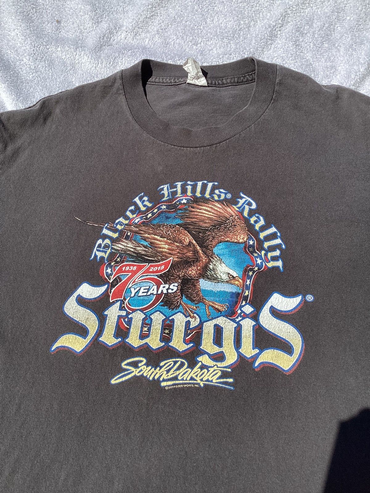 AAA 2015 Sturgis South Dakota Black Hills motorcycle rally tee Size US L / EU 52-54 / 3 - 3 Thumbnail