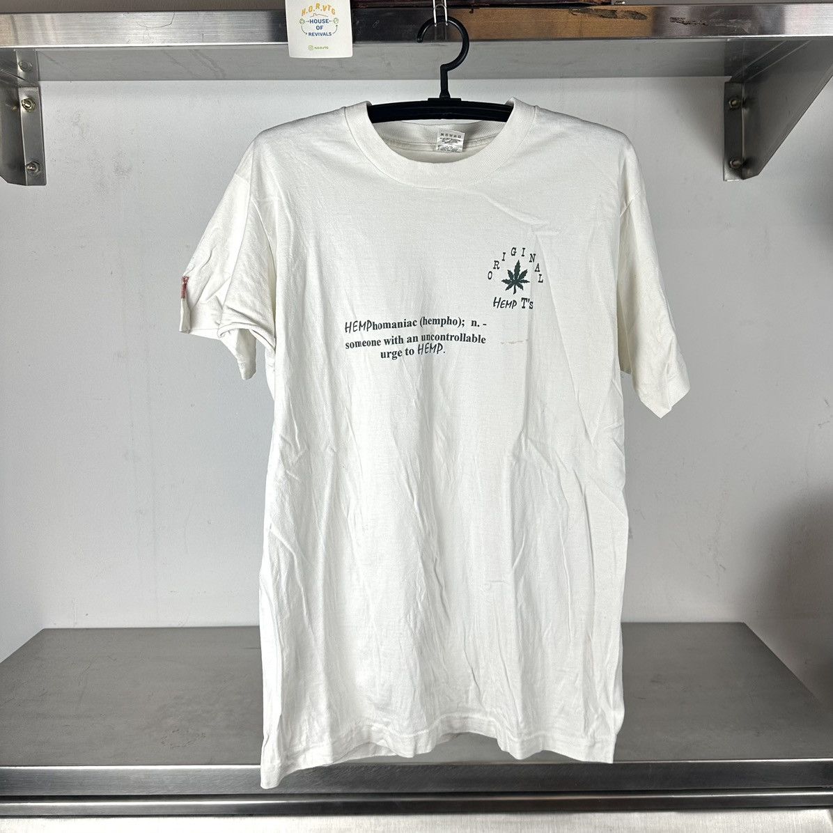 Fruit Of The Loom × Vintage Vintage 90s Hemphomaniac Weed Marijuana LargeT-shirt Size US L / EU 52-54 / 3 - 1 Thumbnail