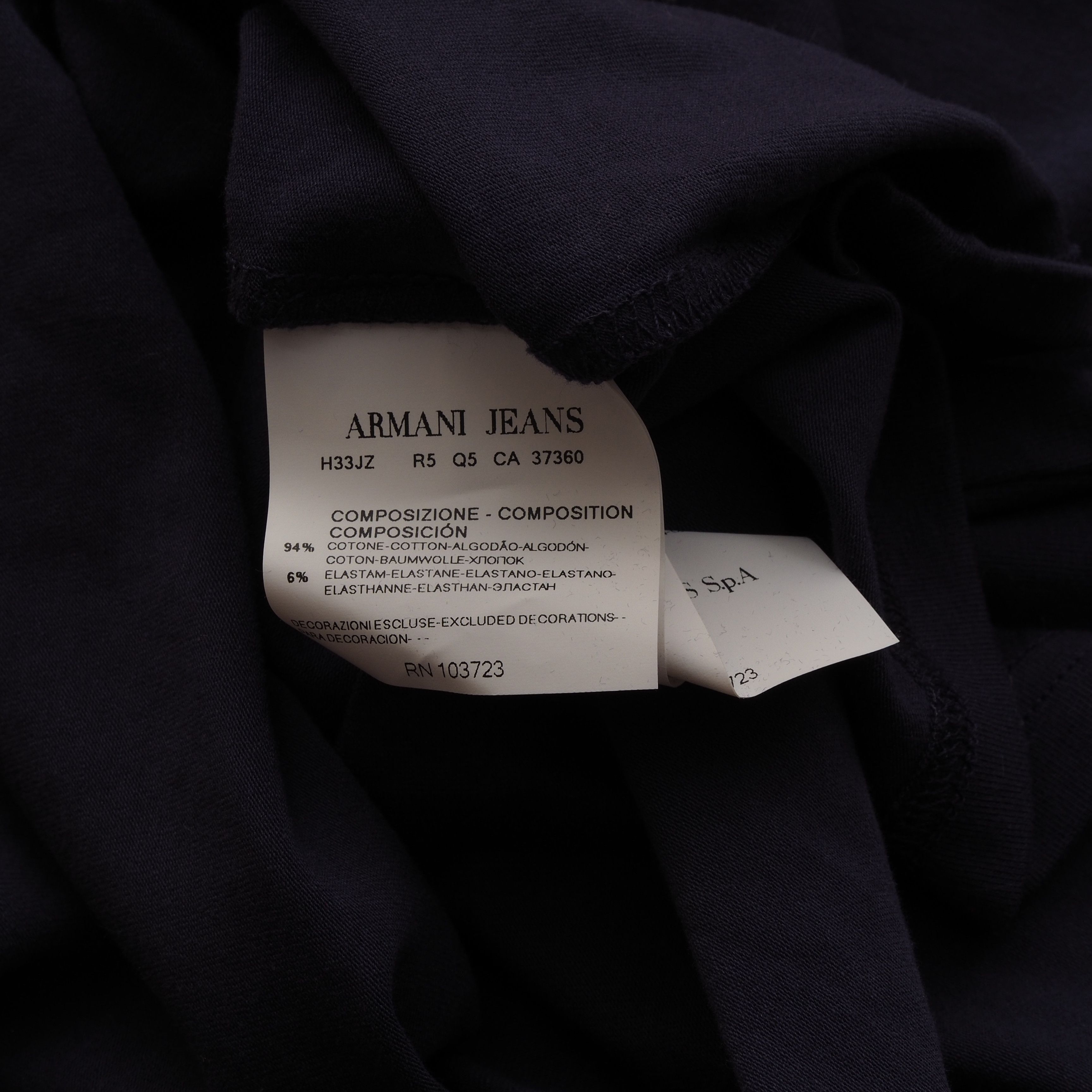 Armani Armani Jeans Women's Blue Logo Long Sleeve Top Blouse Size S / US 4 / IT 40 - 5 Thumbnail