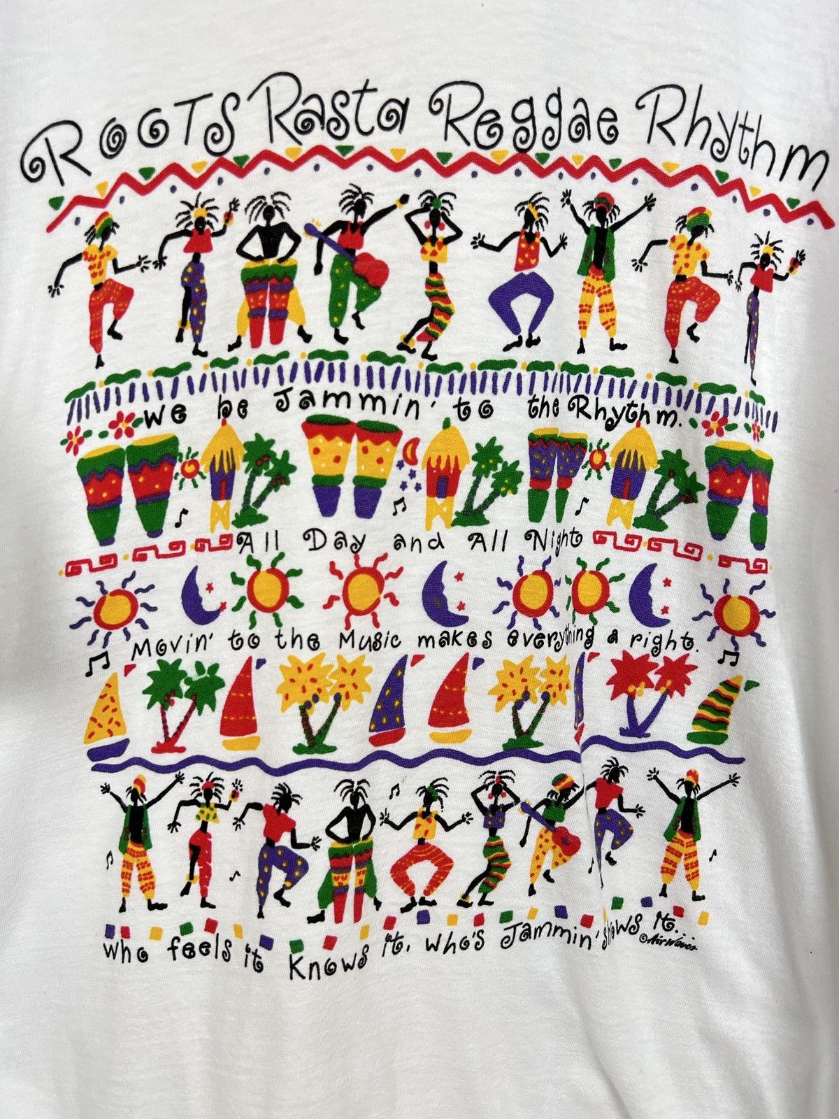 Bob Marley 90s Vintage Rasta Roots Reggae Rhythm Bob Marley T-Shirt Size US XL / EU 56 / 4 - 2 Thumbnail