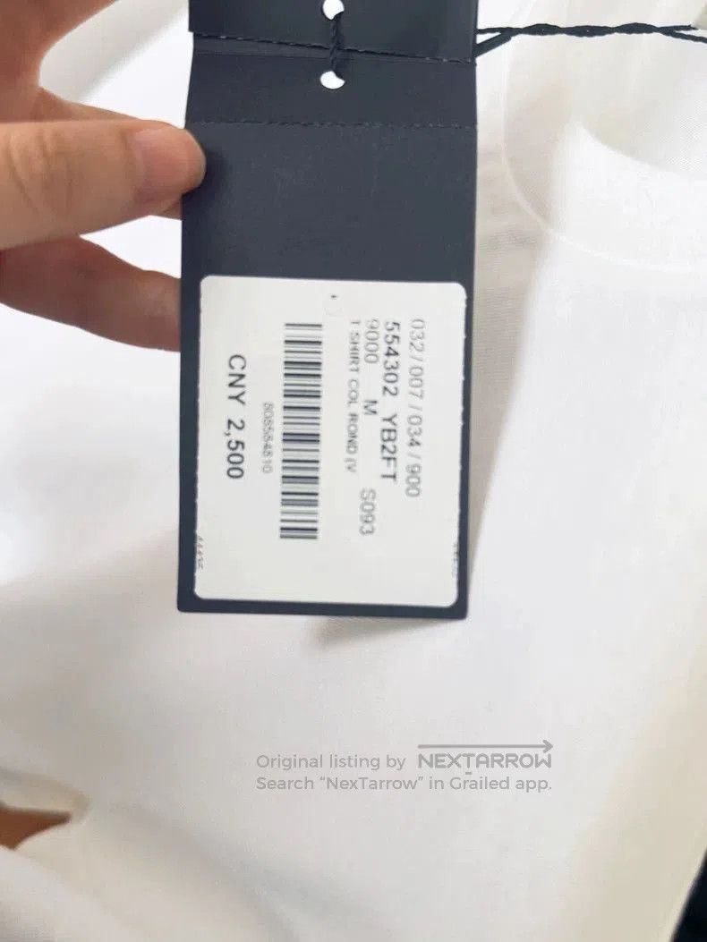 Saint Laurent Paris YSL Basic White Short Sleeve T. Size US M / EU 48-50 / 2 - 4 Thumbnail