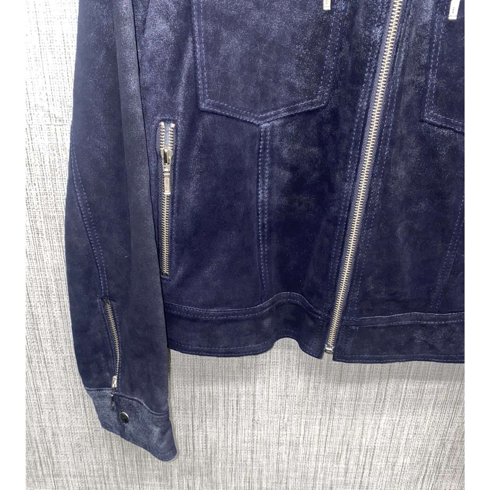 Vintage Arlen Ness Womens Black Acetate Full Zip Jacket Size 10 Size L / US 10 / IT 46 - 4 Thumbnail