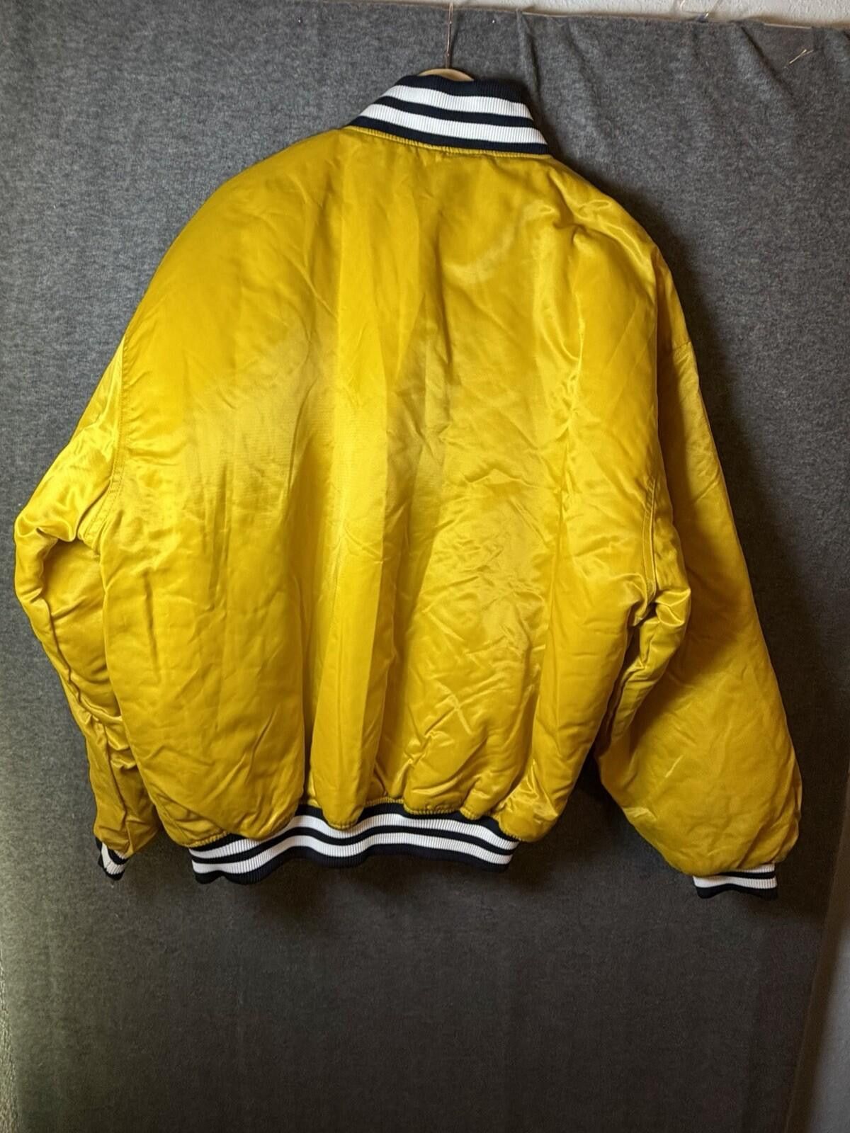Starter RARE VTG 90s NEW YORK YANKEES STARTER JACKET YELLOW New XXL Size ONE SIZE - 9 Thumbnail